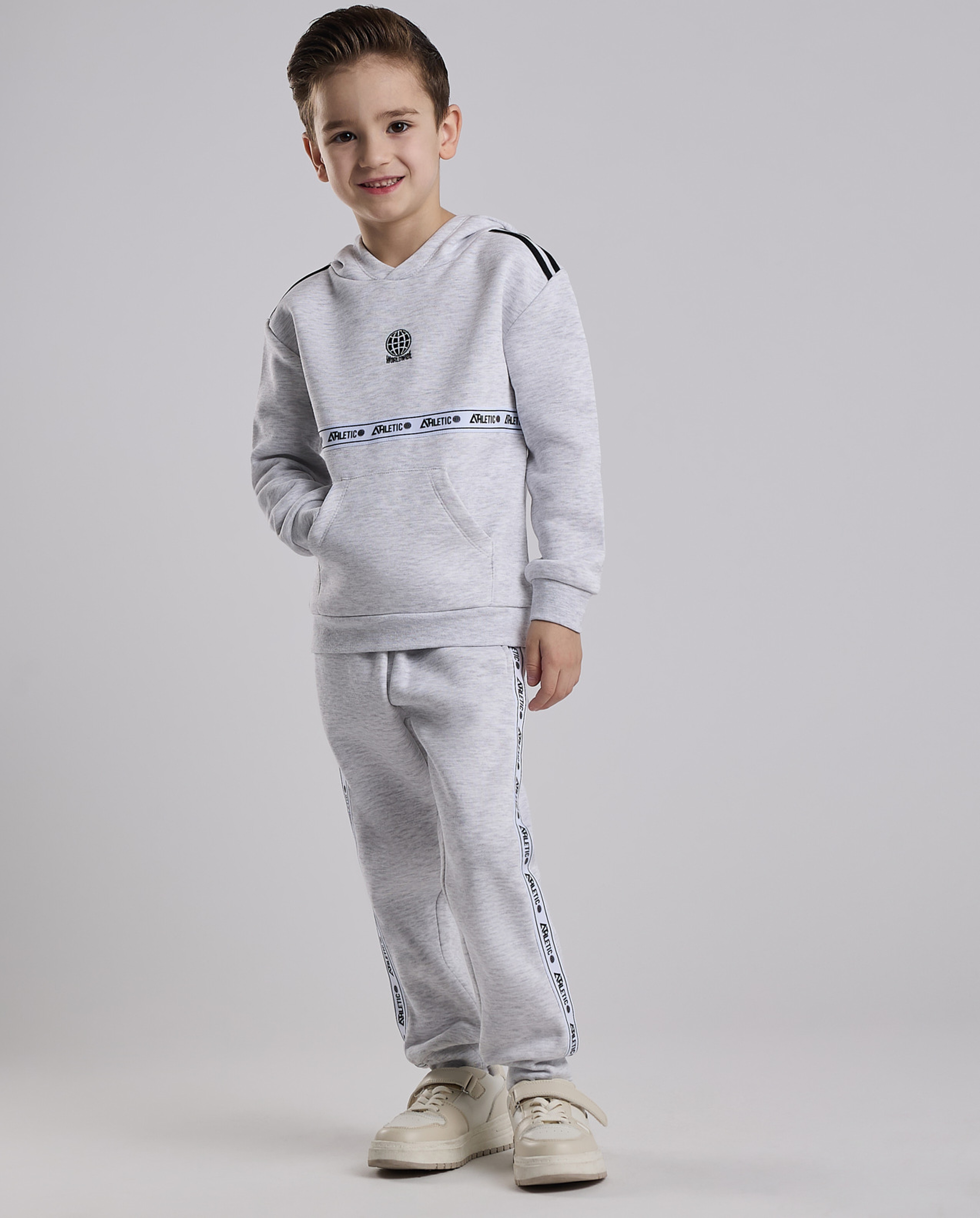 Embroidered Hooded Clothing Set