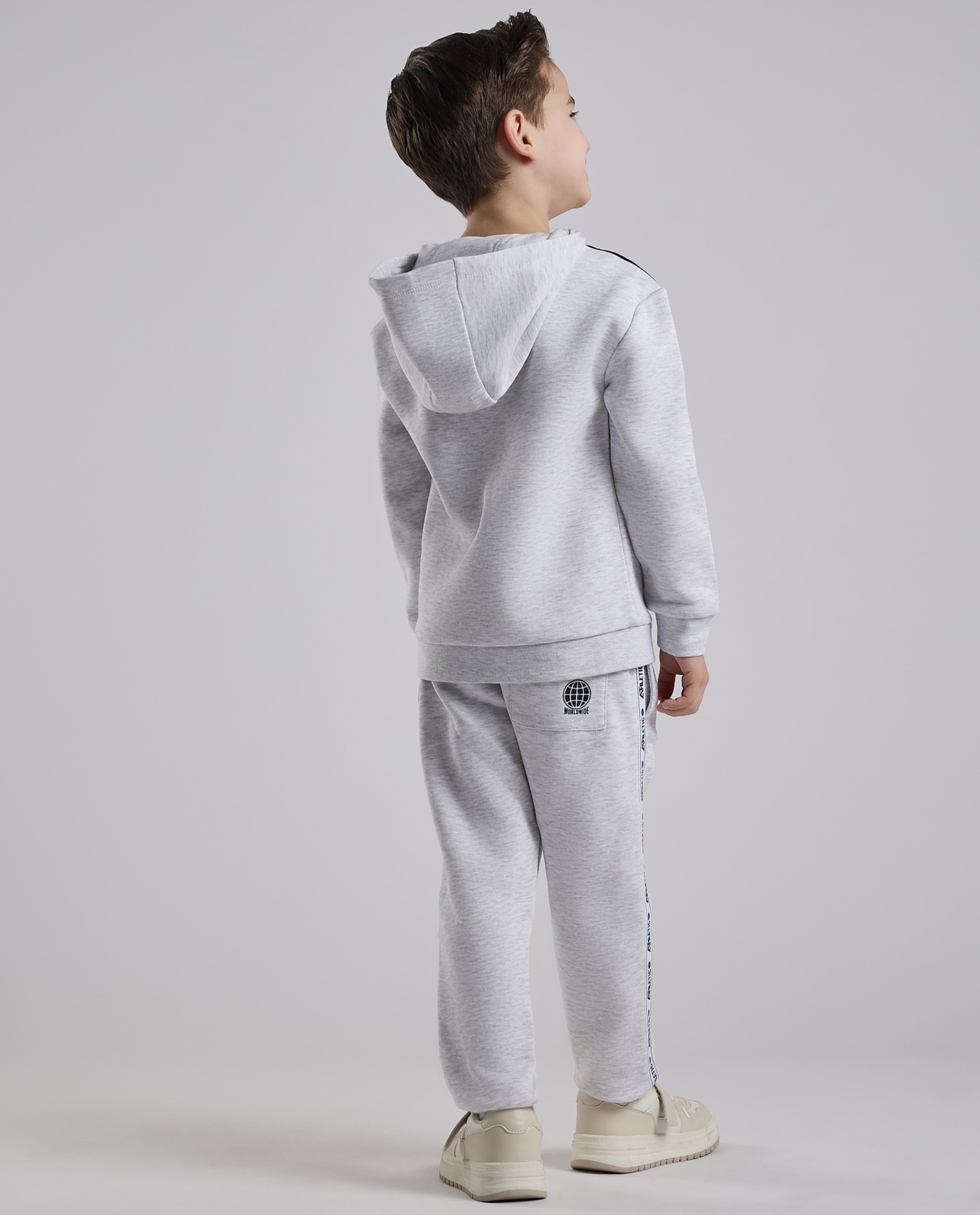 Embroidered Hooded Clothing Set