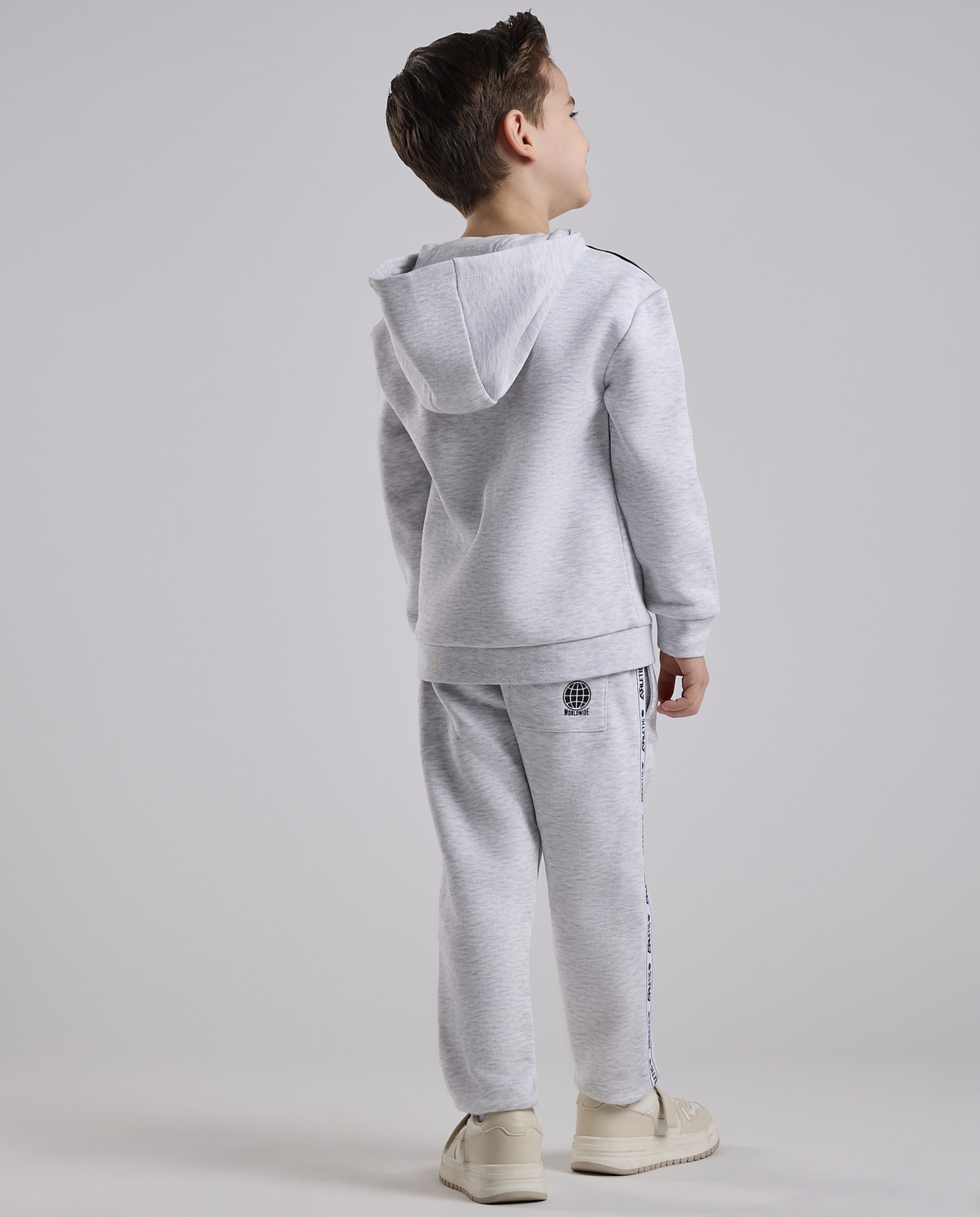 Embroidered Hooded Clothing Set