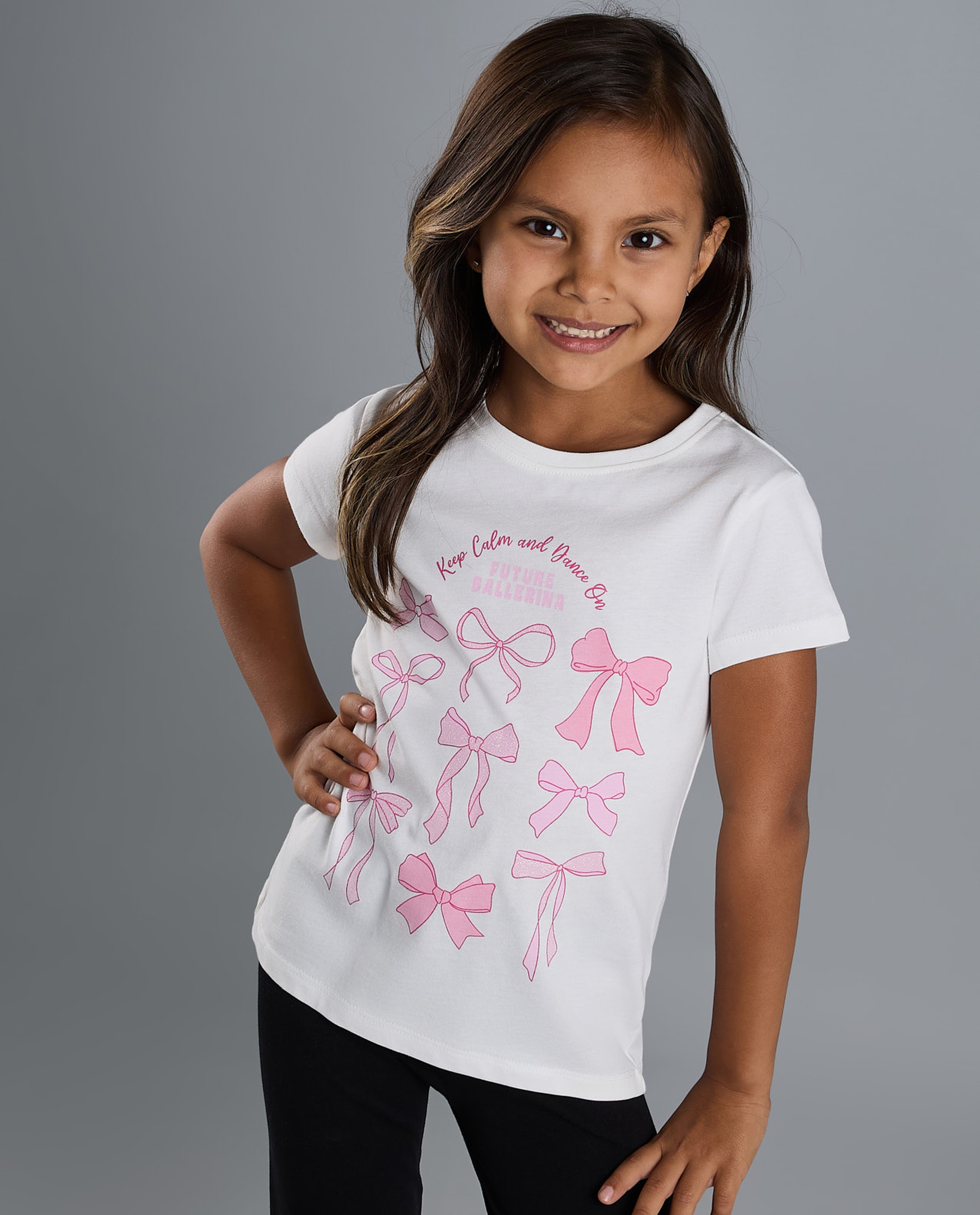 Printed T-Shirt with Crew Neck and Short Sleeves