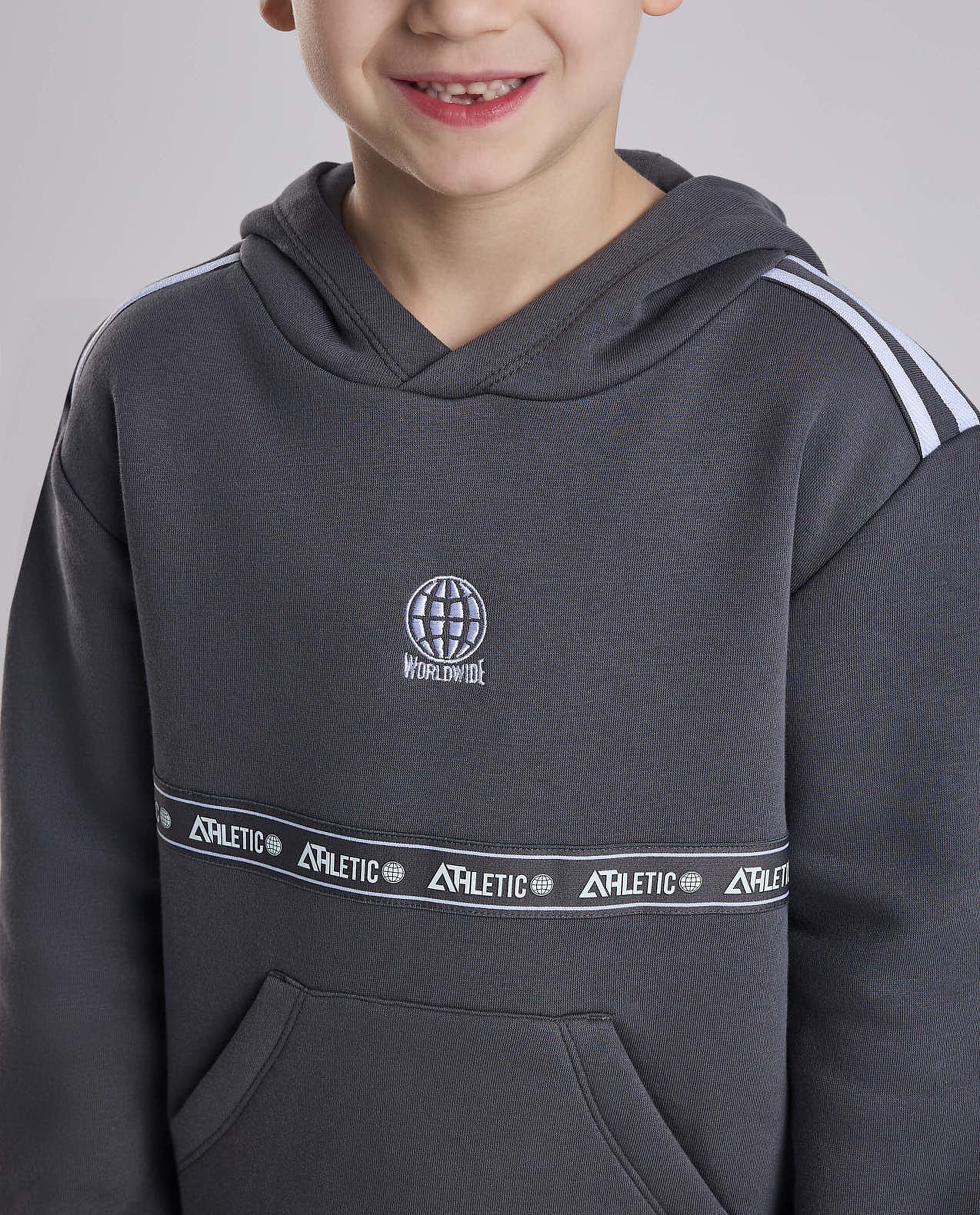 Embroidered Hooded Clothing Set