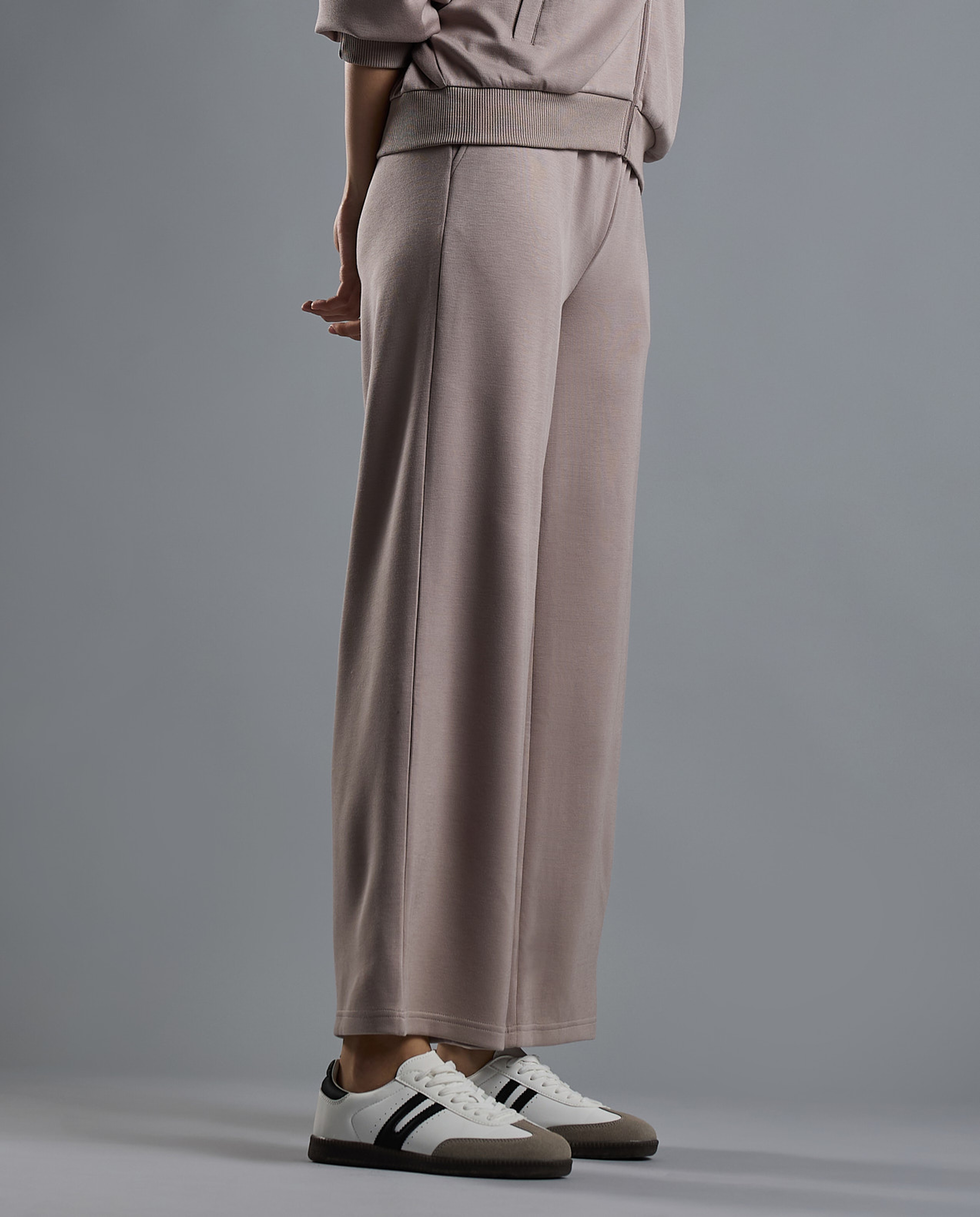 Solid Sweatpants with Elastic Waist