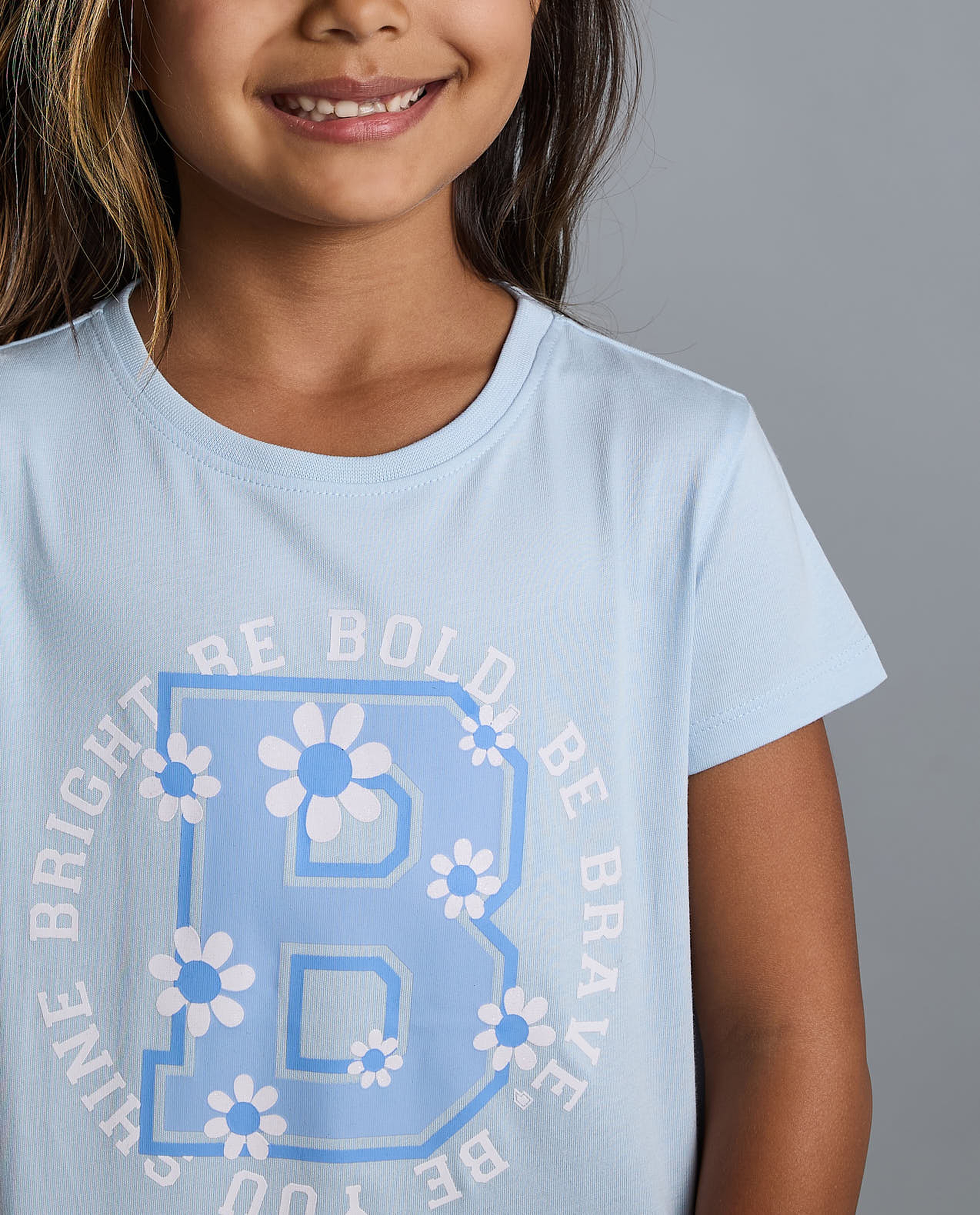 Printed T-Shirt with Crew Neck and Short Sleeves