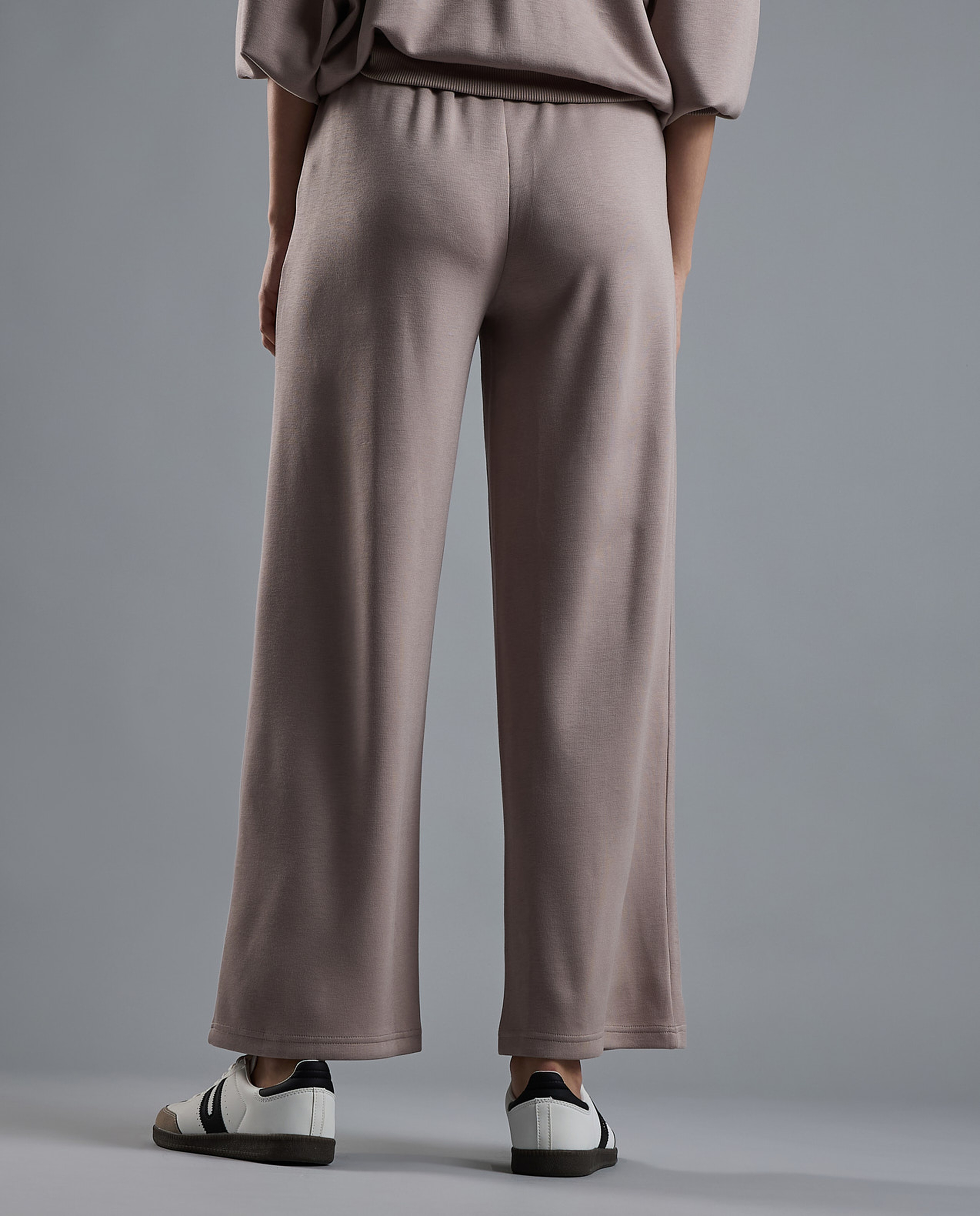 Solid Sweatpants with Elastic Waist