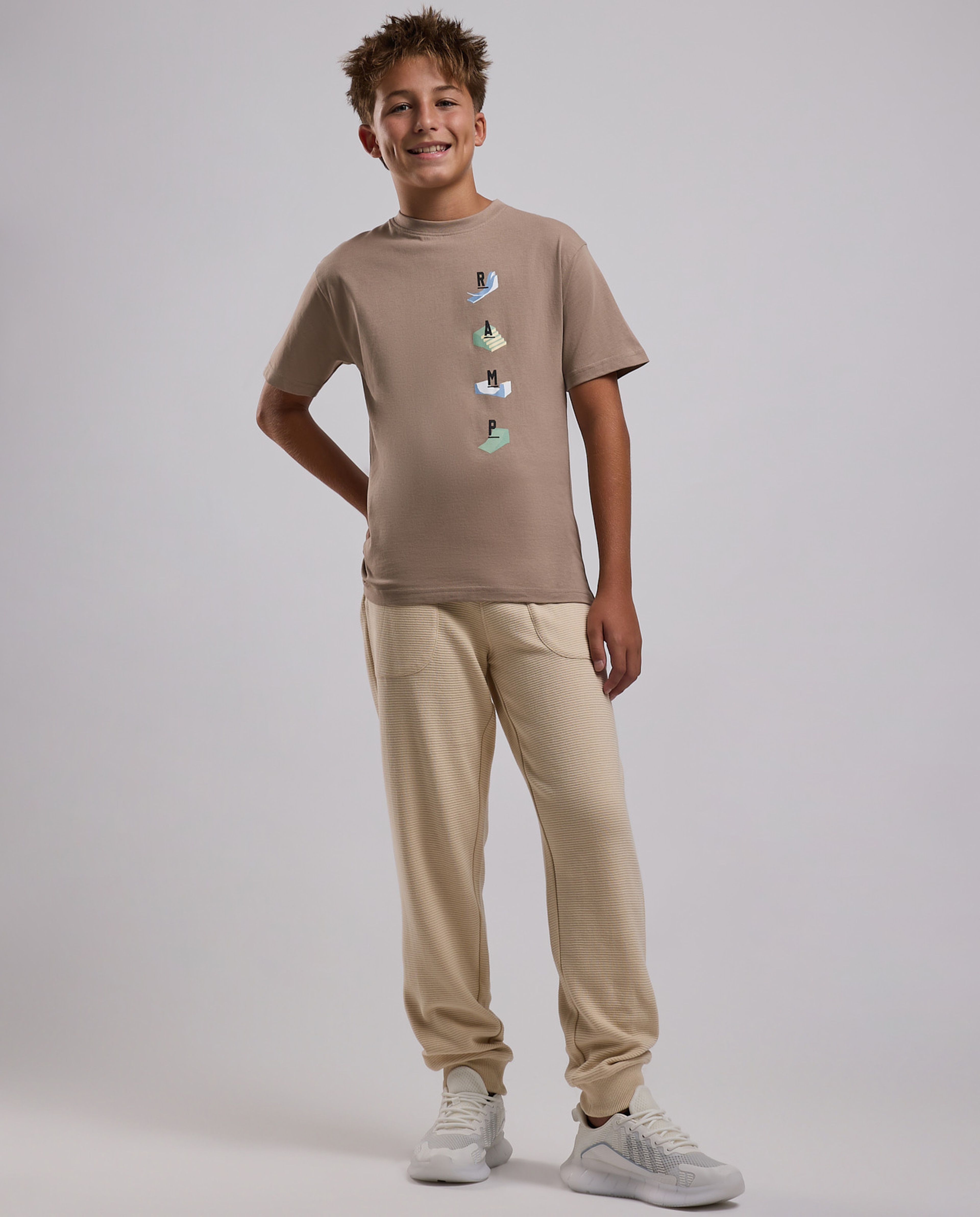 Printed T-Shirt with Crew Neck and Short Sleeves