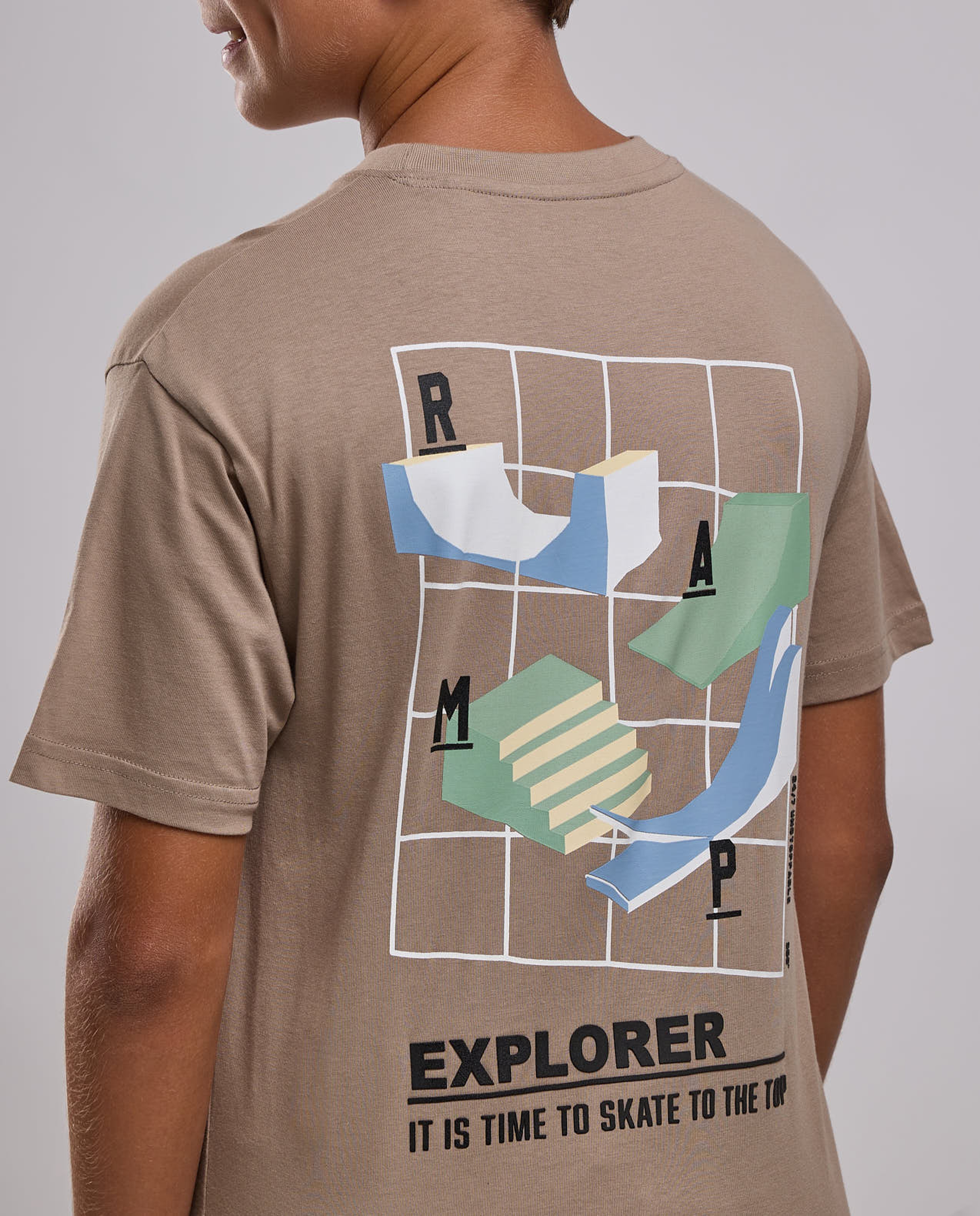 Printed T-Shirt with Crew Neck and Short Sleeves