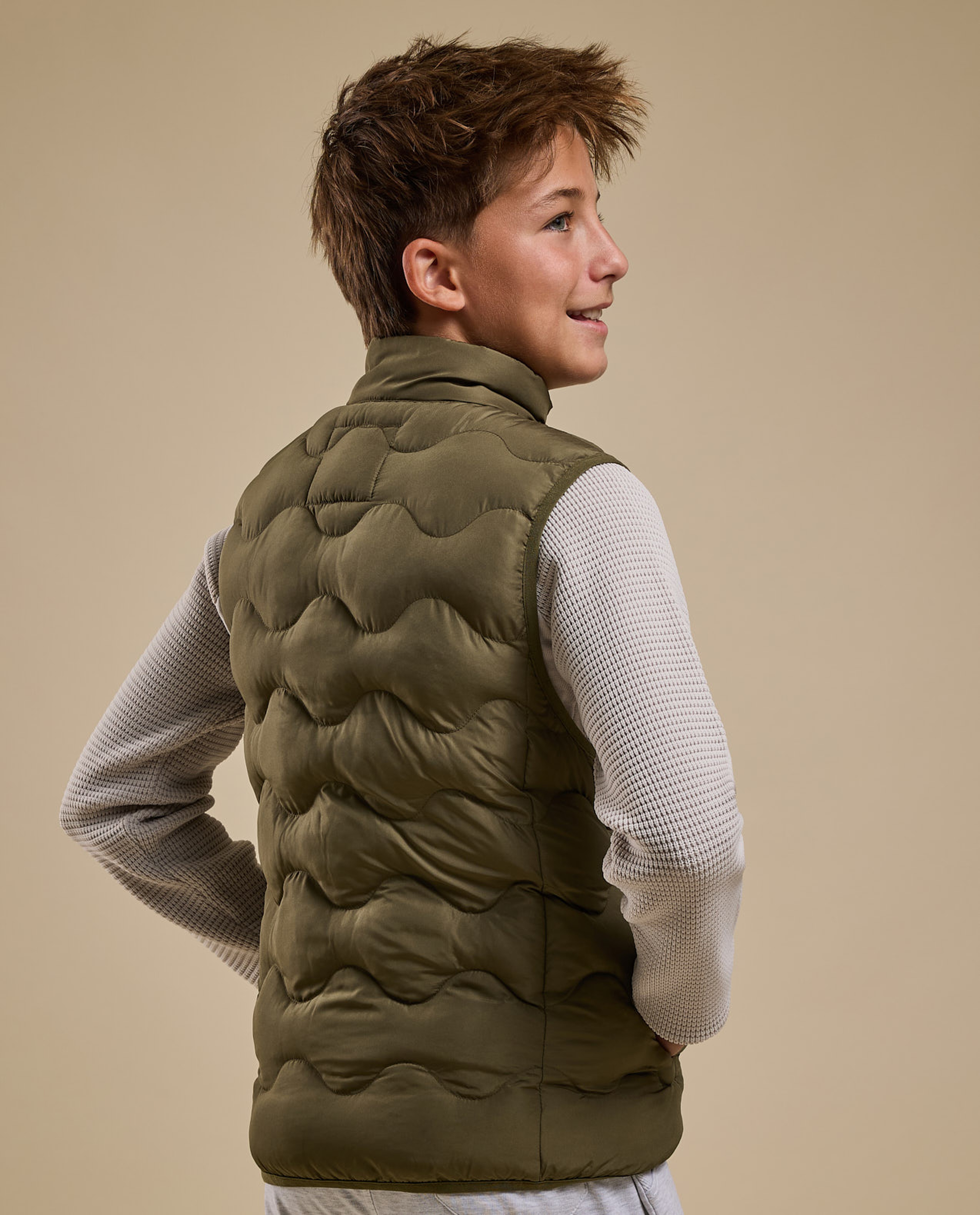 Quilted Gilet with Zipper Closure