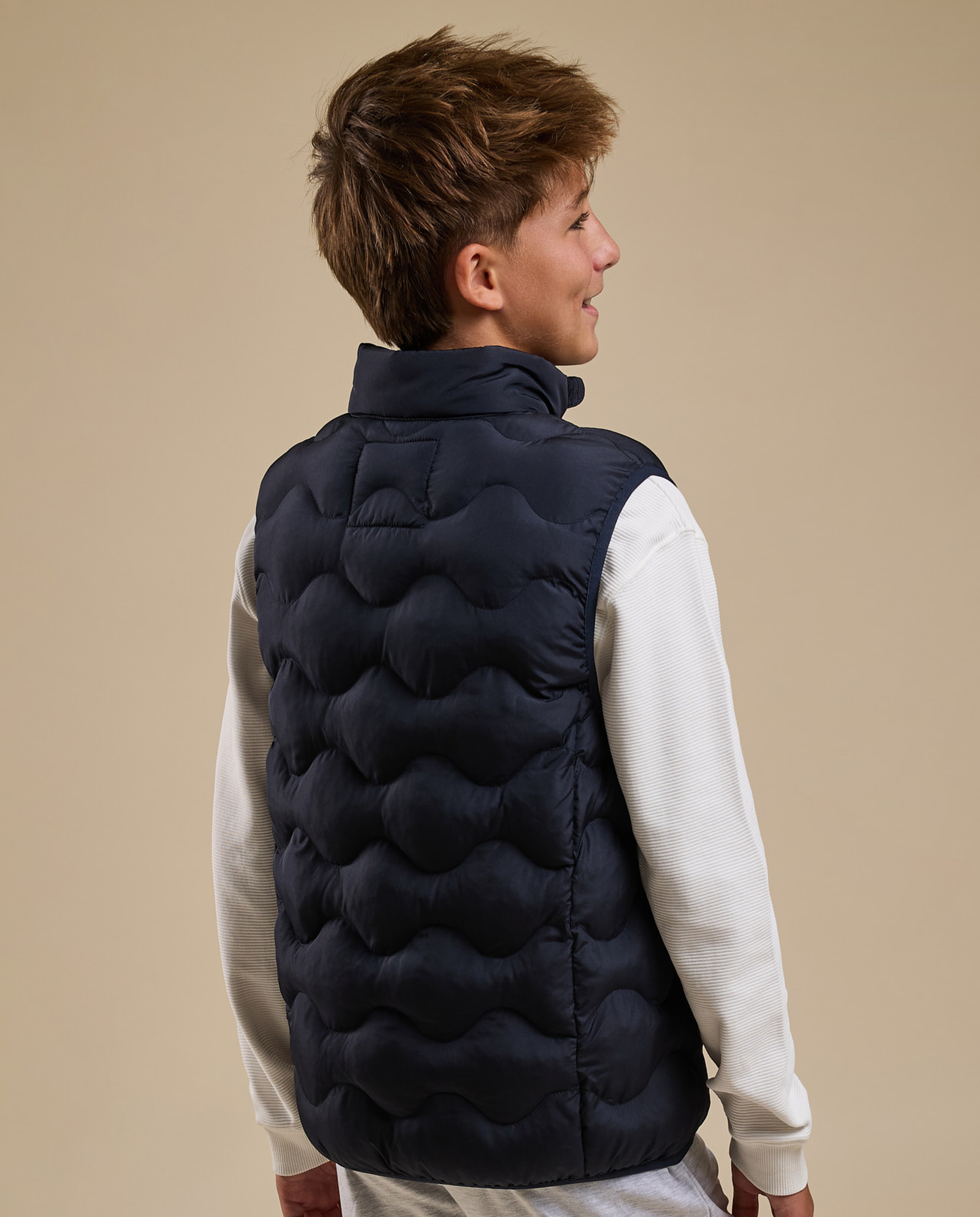 Quilted Gilet with Zipper Closure