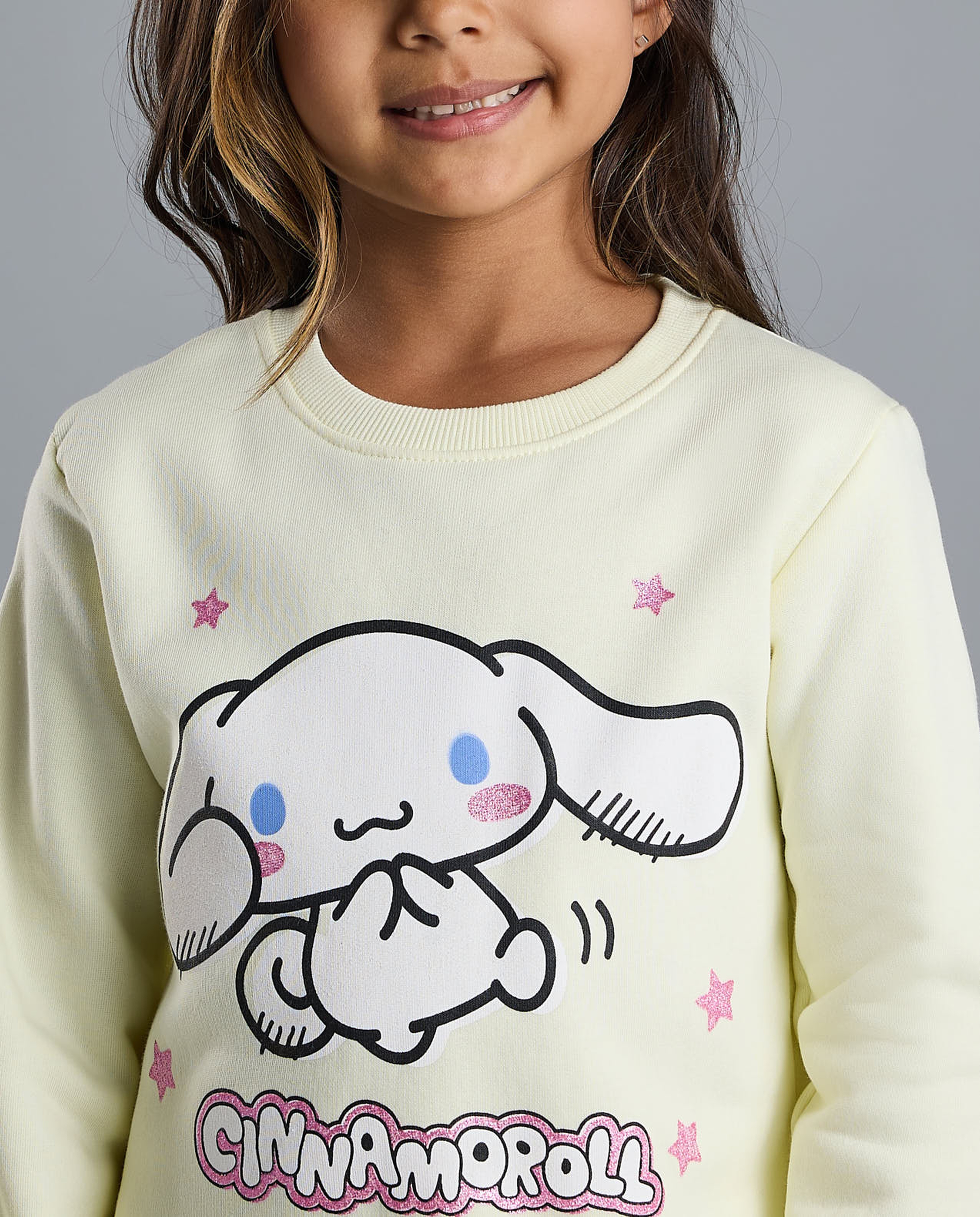 Printed Sweatshirt with Crew Neck and Long Sleeves