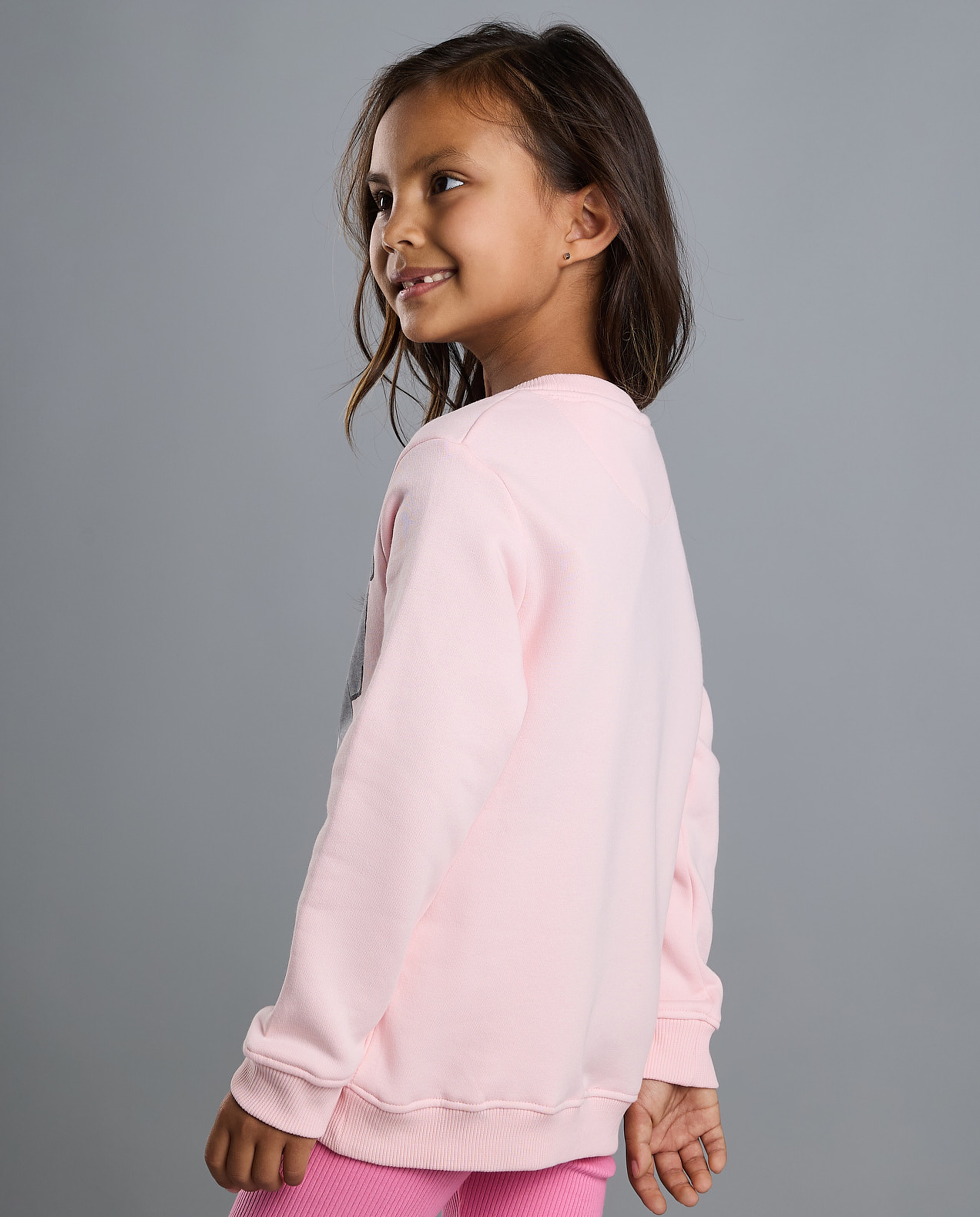 Kuromi Print Sweatshirt with Crew Neck and Long Sleeves