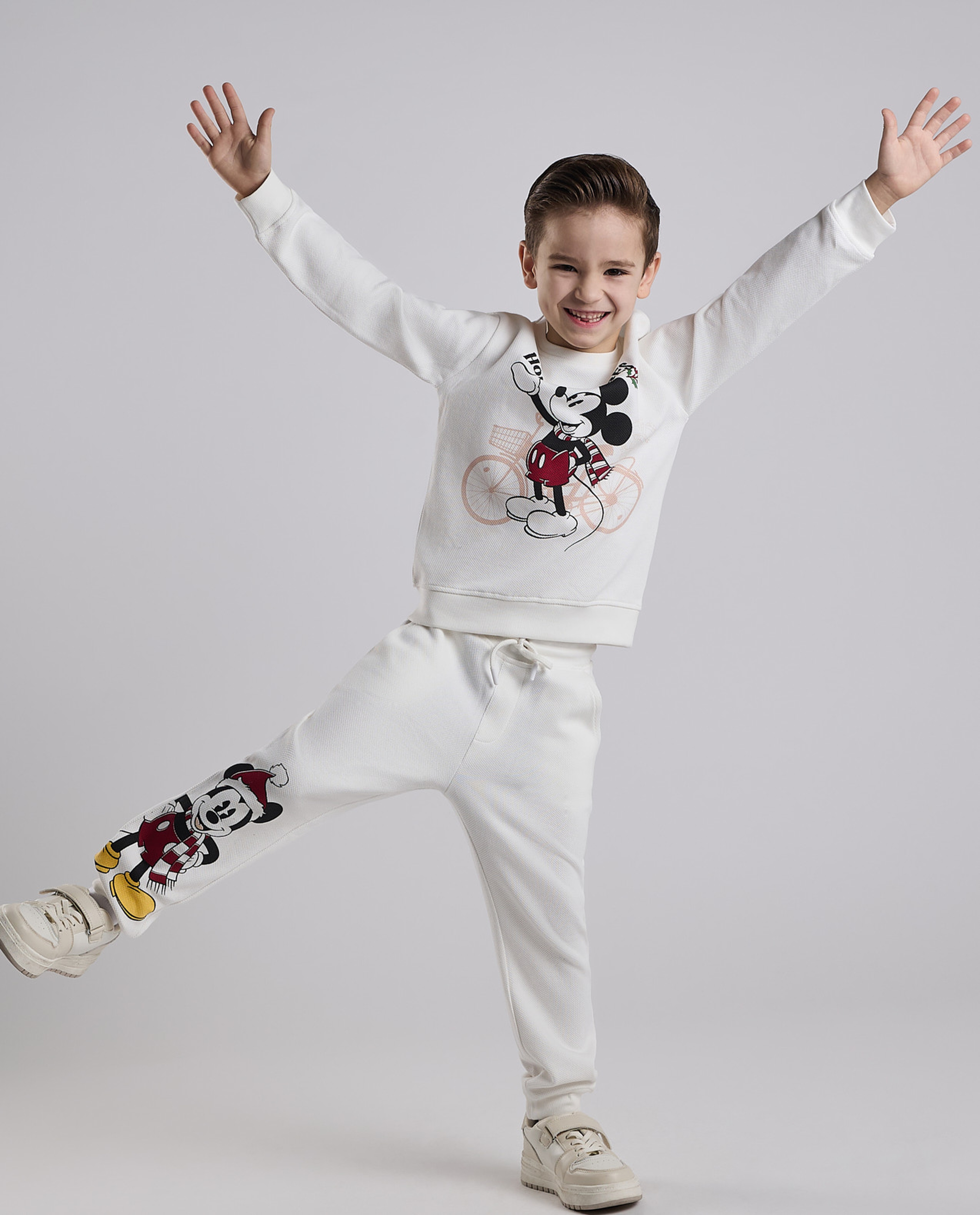 Mickey Mouse Print Clothing Set