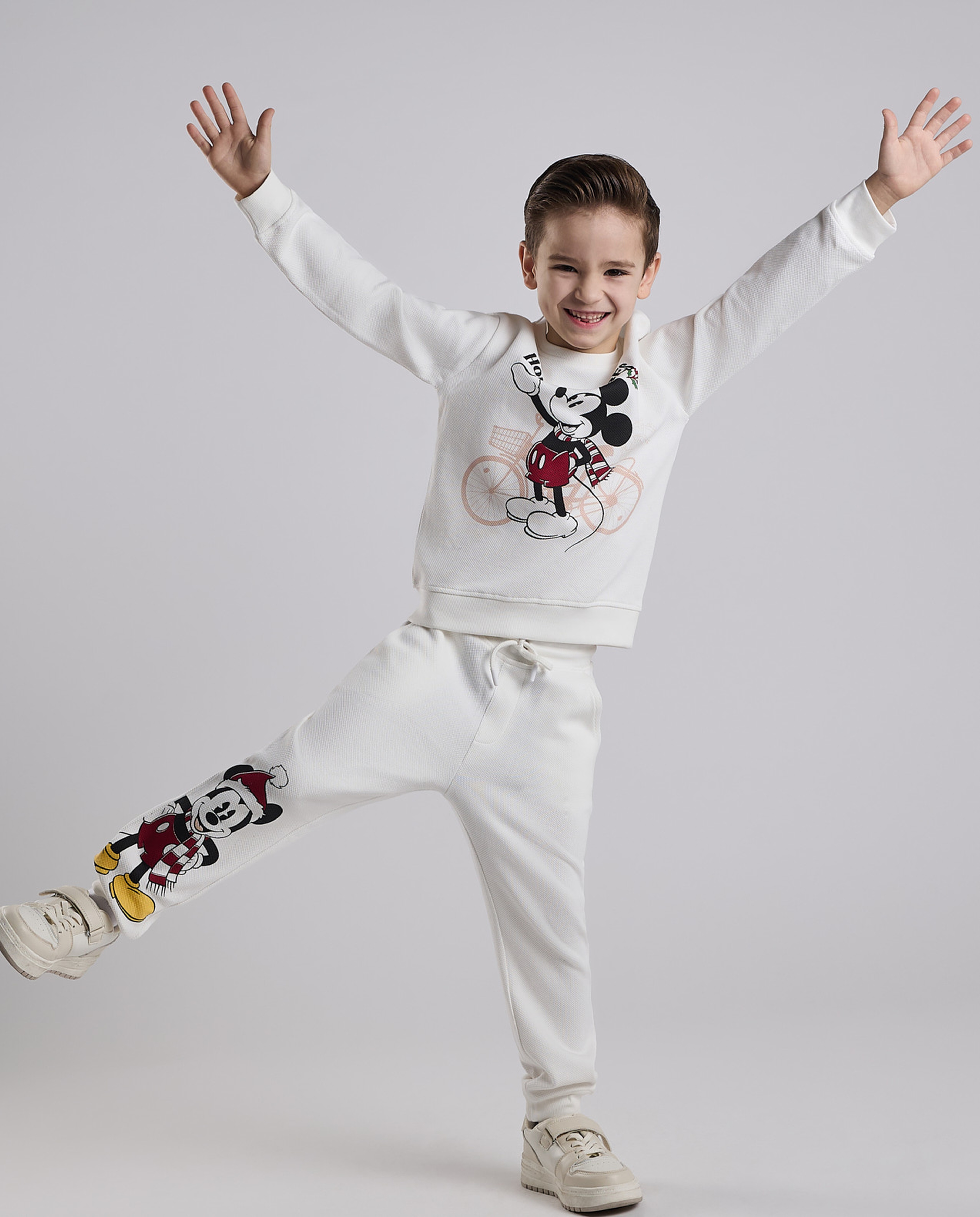 Mickey Mouse Print Clothing Set