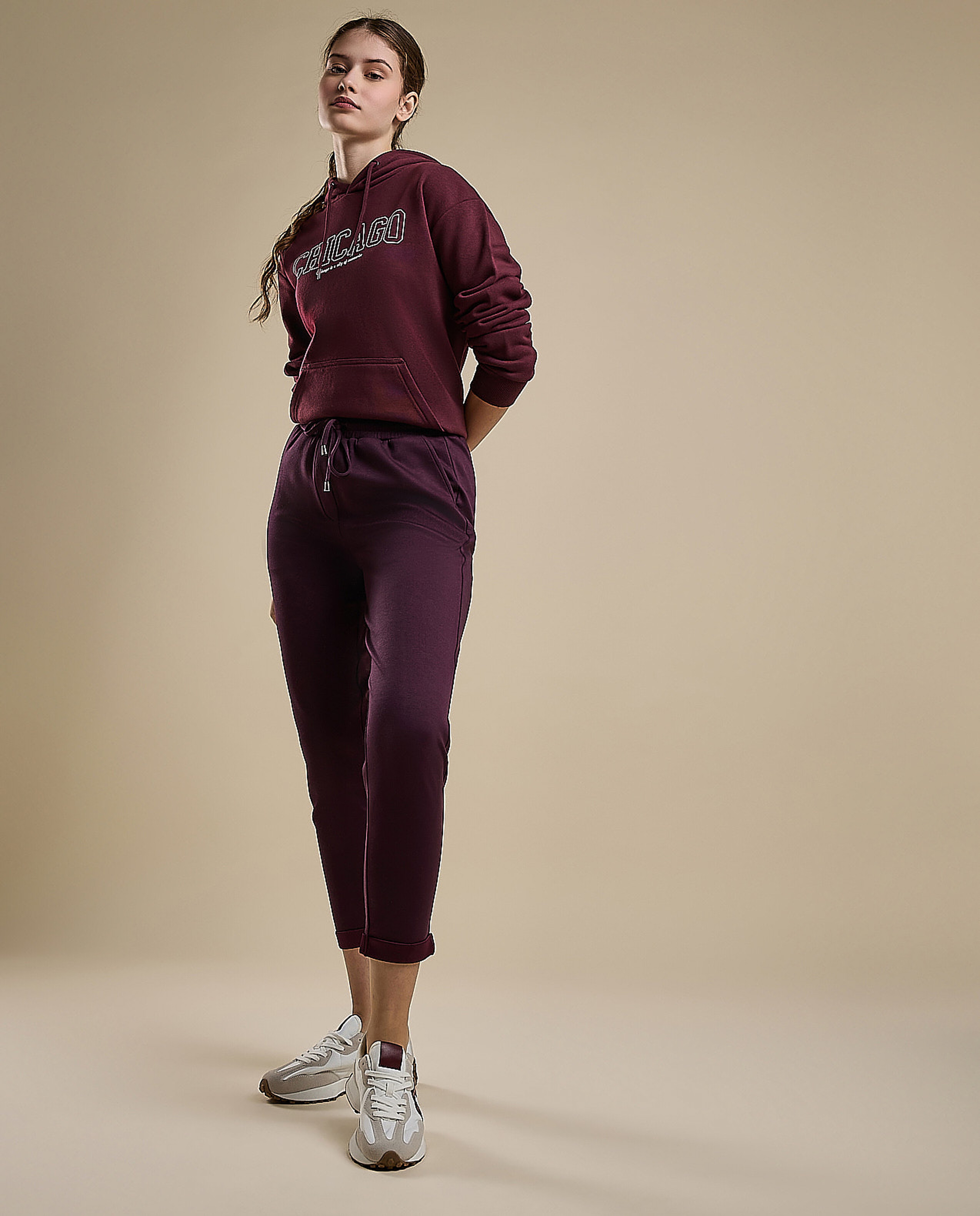 Solid Capris with Drawstring Waist