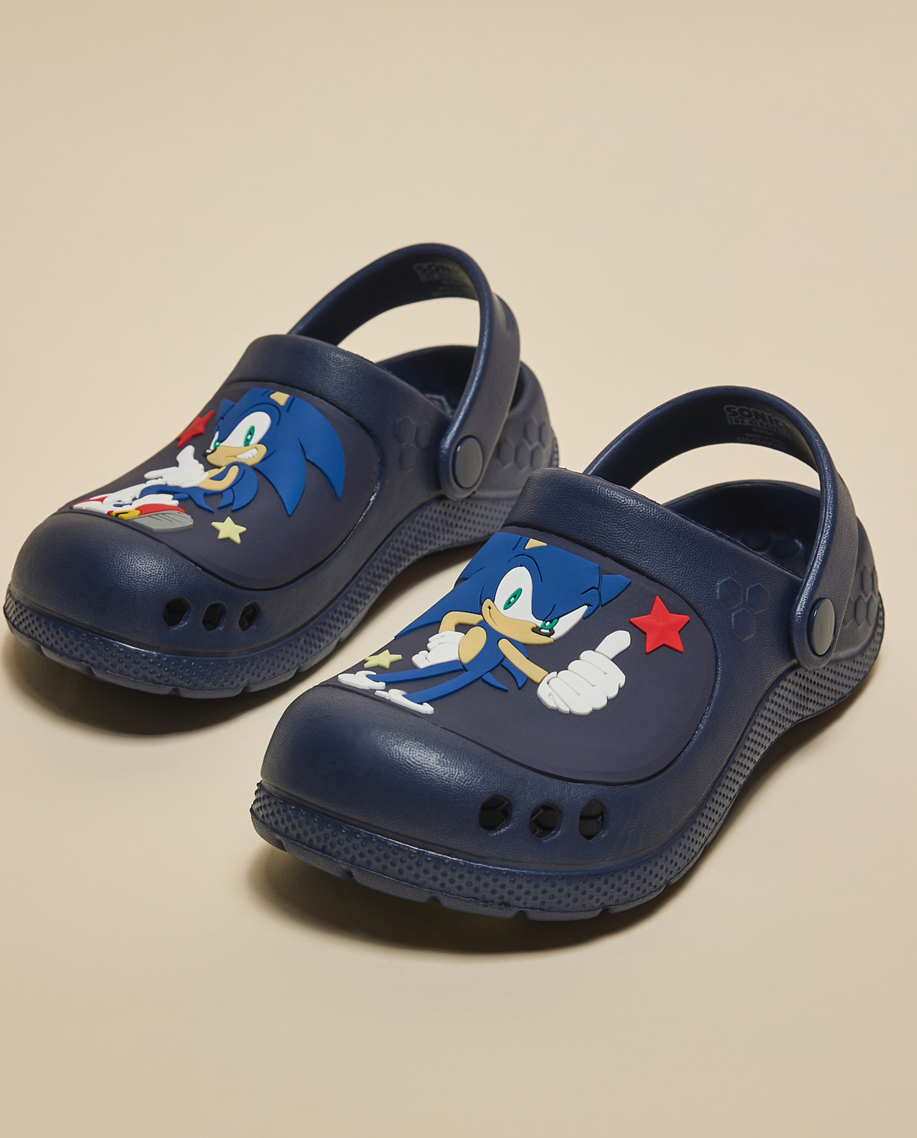 Sonic Print Slingback Clogs