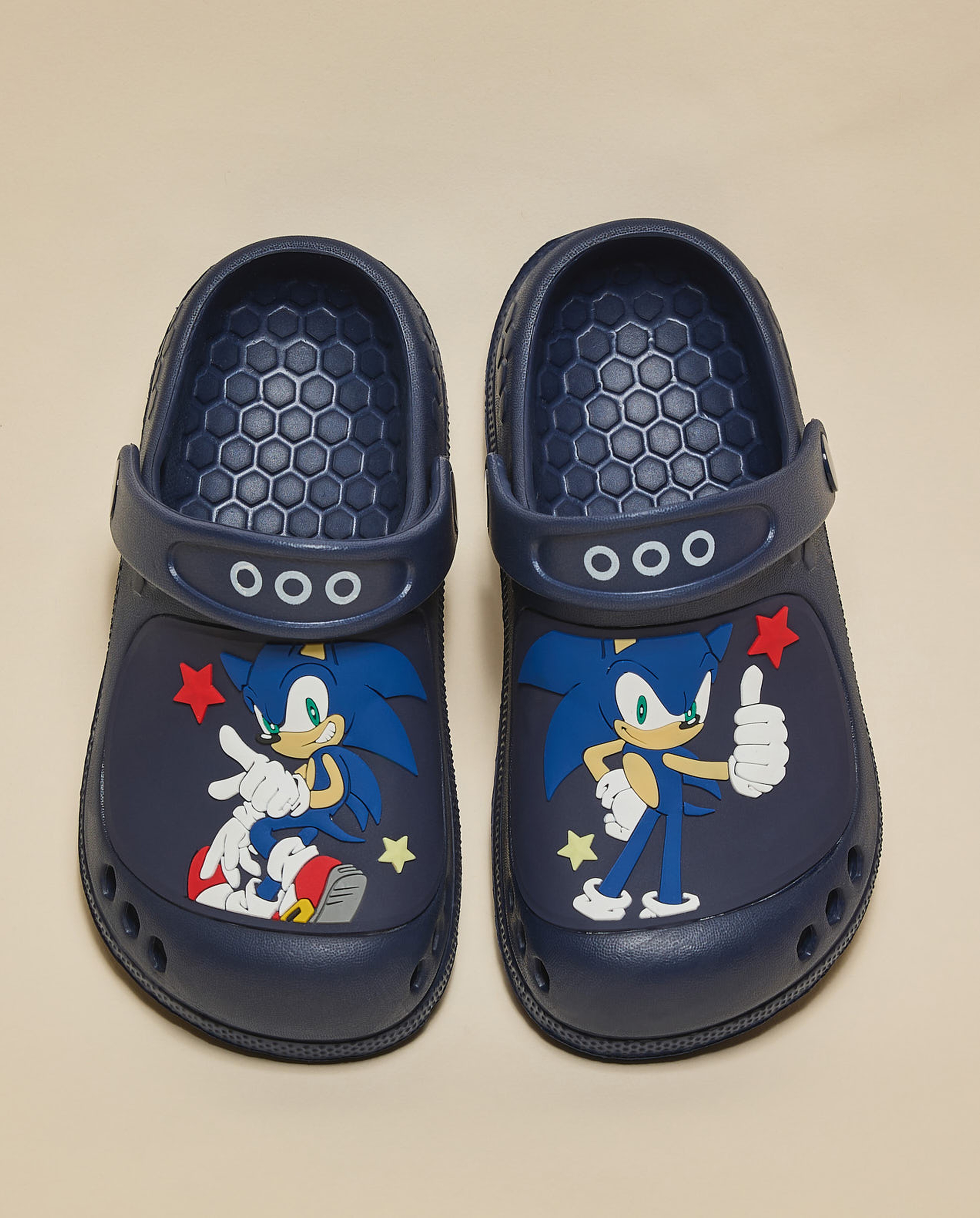 Sonic Print Slingback Clogs