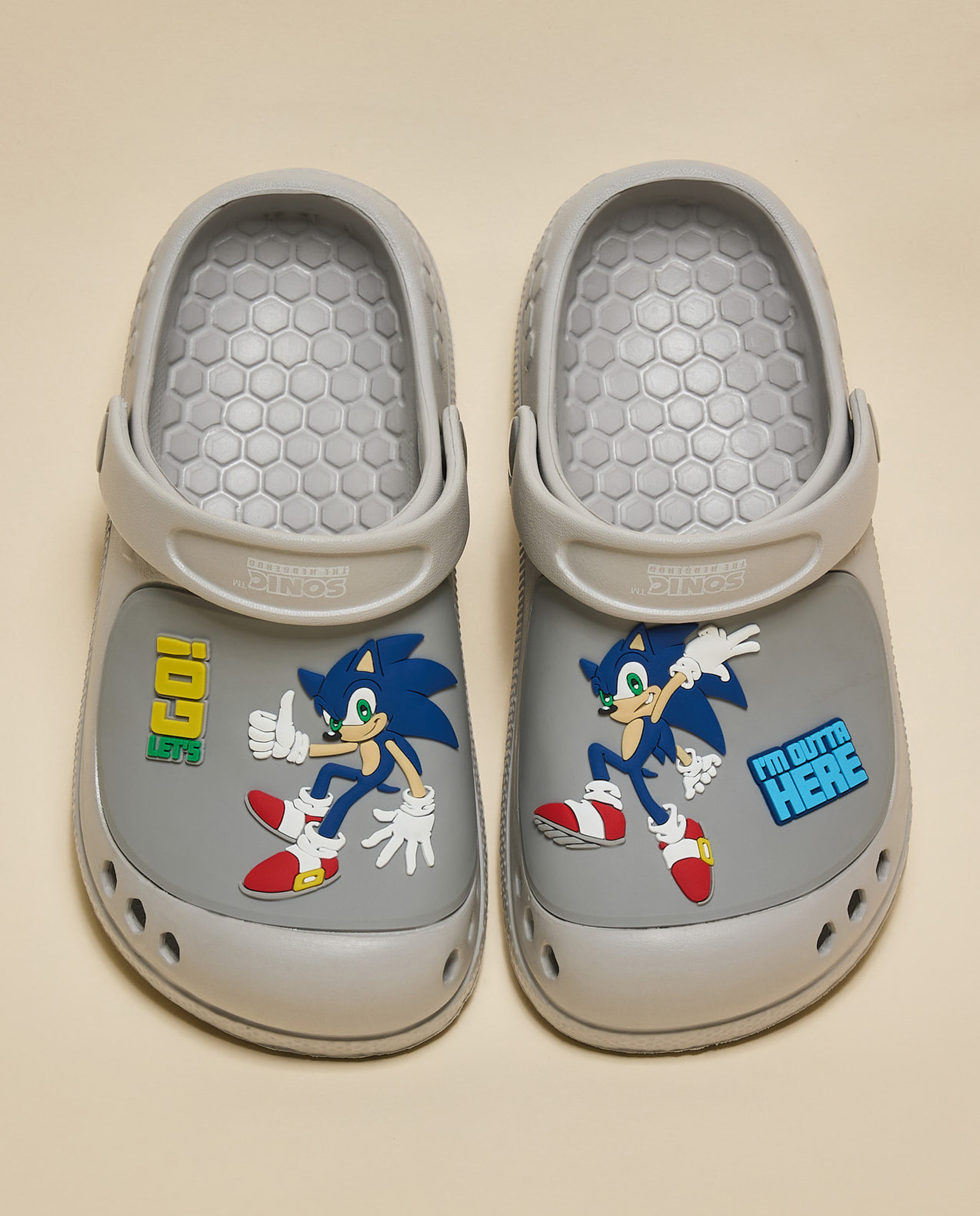 Sonic Print Slingback Clogs