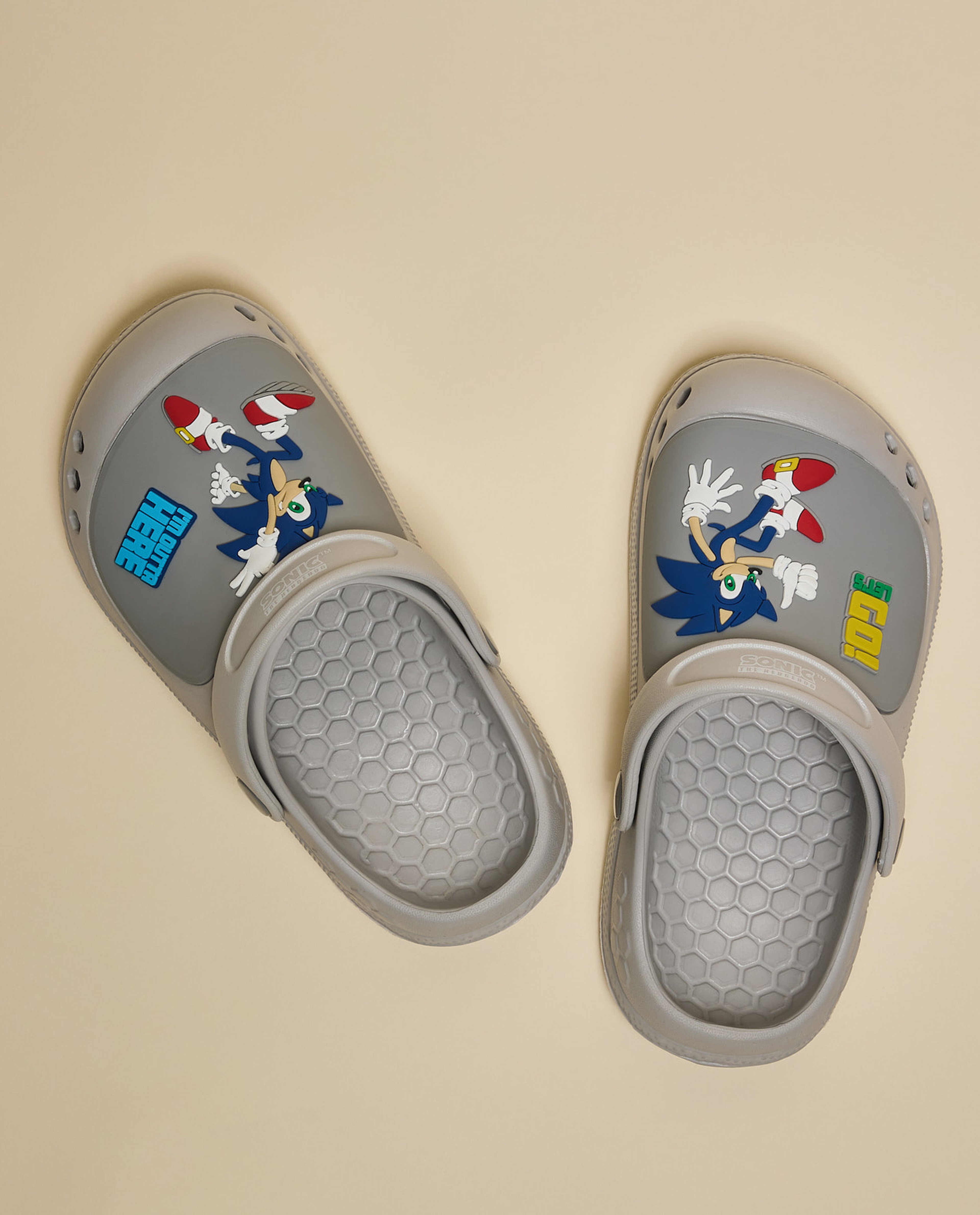 Sonic Print Slingback Clogs