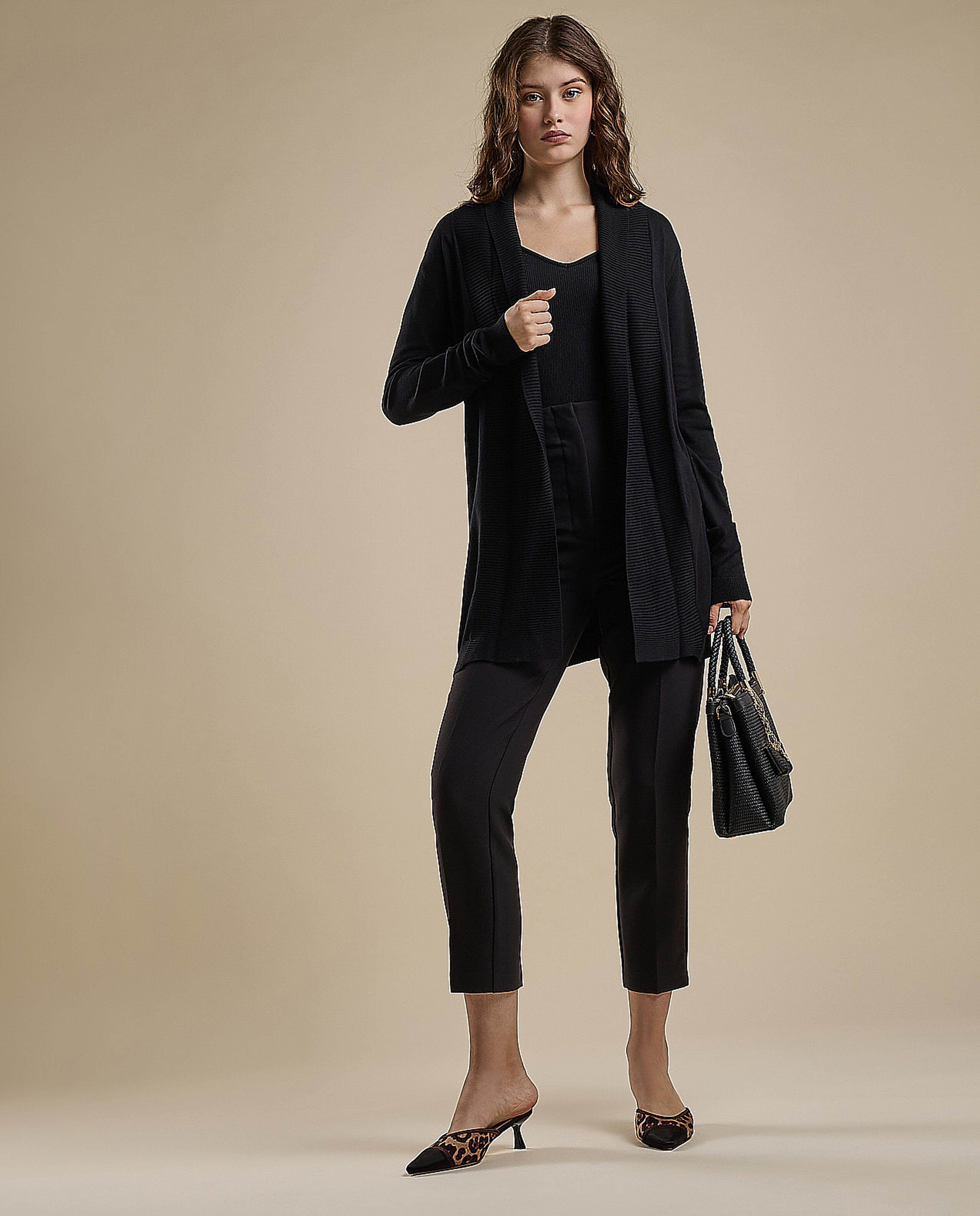 Solid Shrug with Long Sleeves