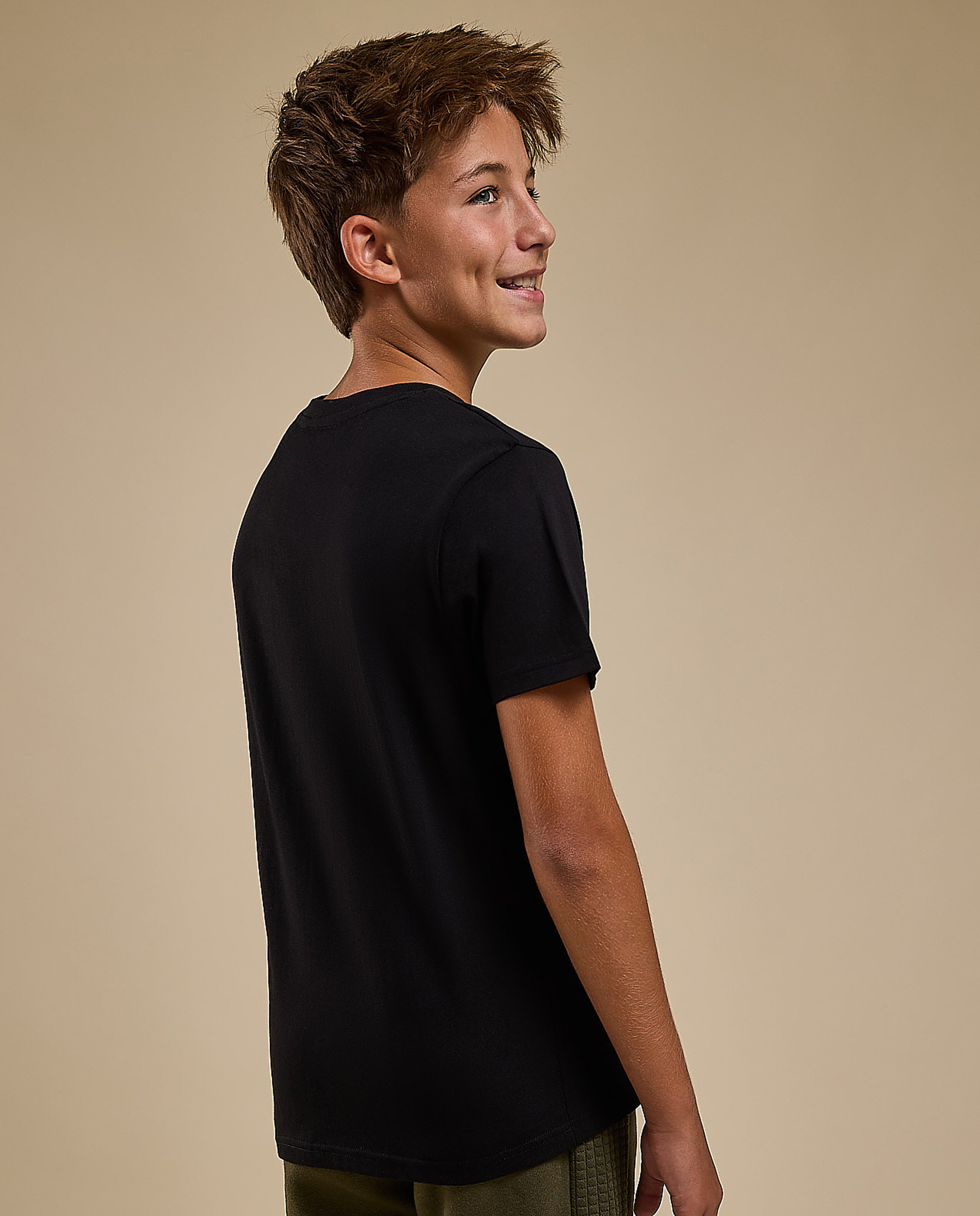 Printed T-Shirt with Crew Neck and Short Sleeves