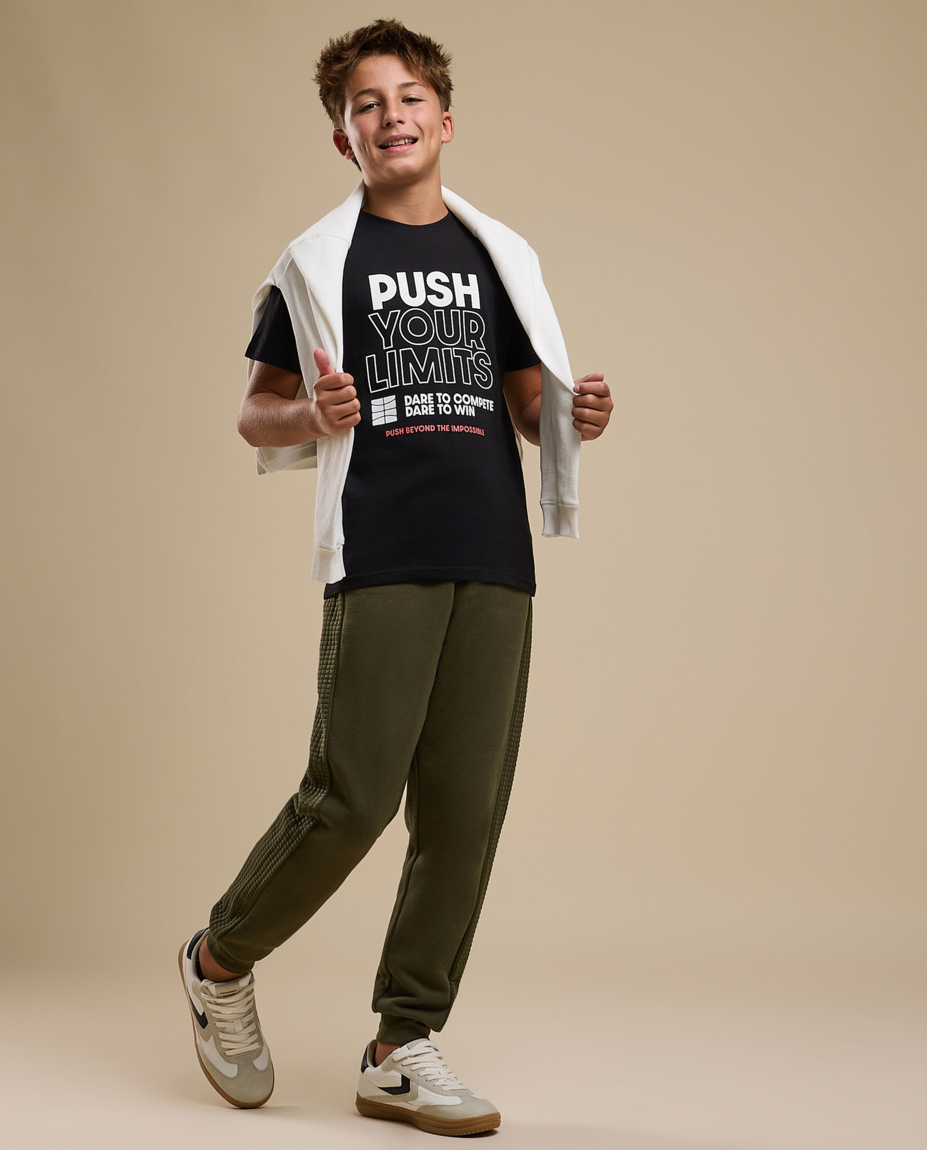 Printed T-Shirt with Crew Neck and Short Sleeves