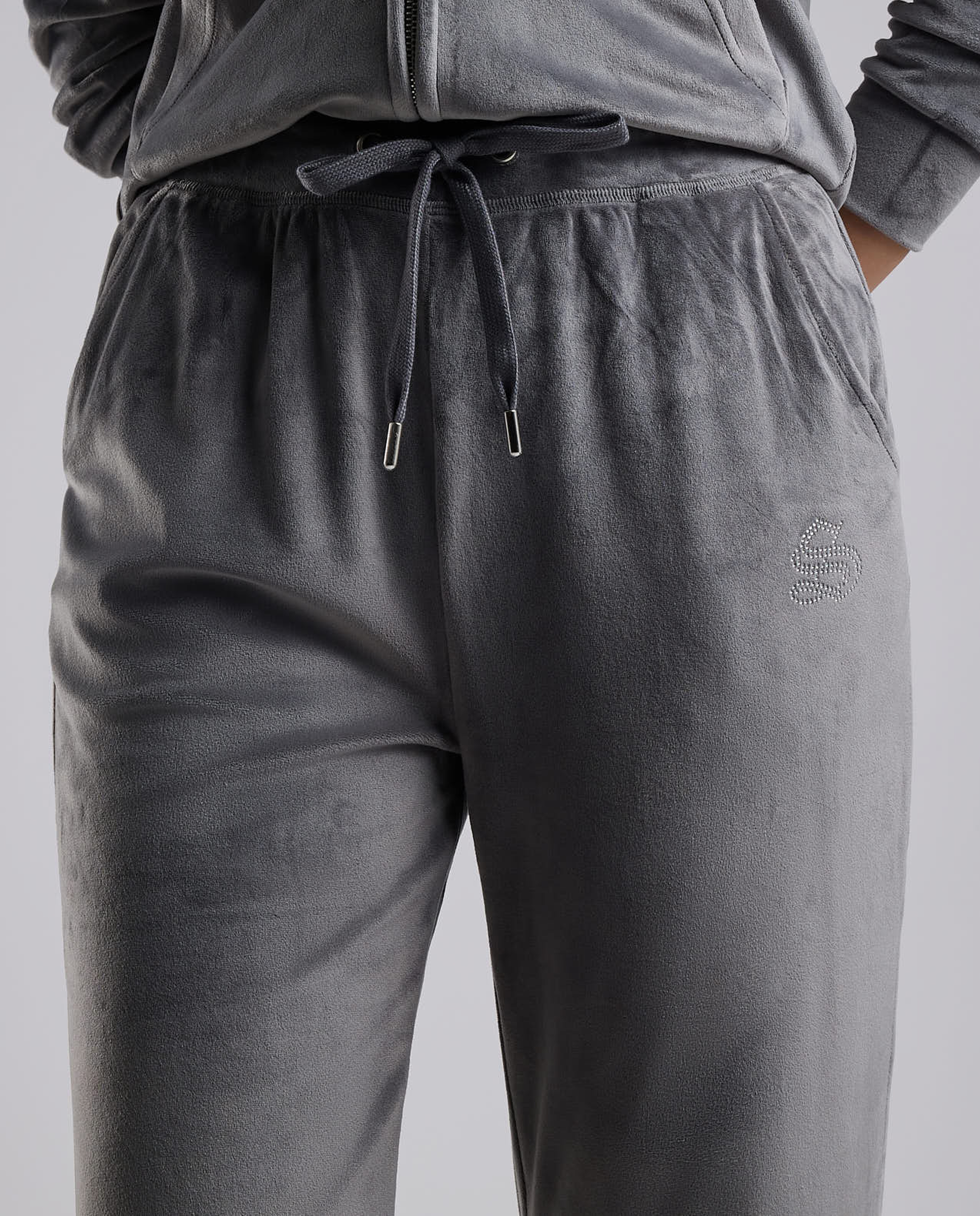 Solid Wide Leg Pants with Drawstring Waist