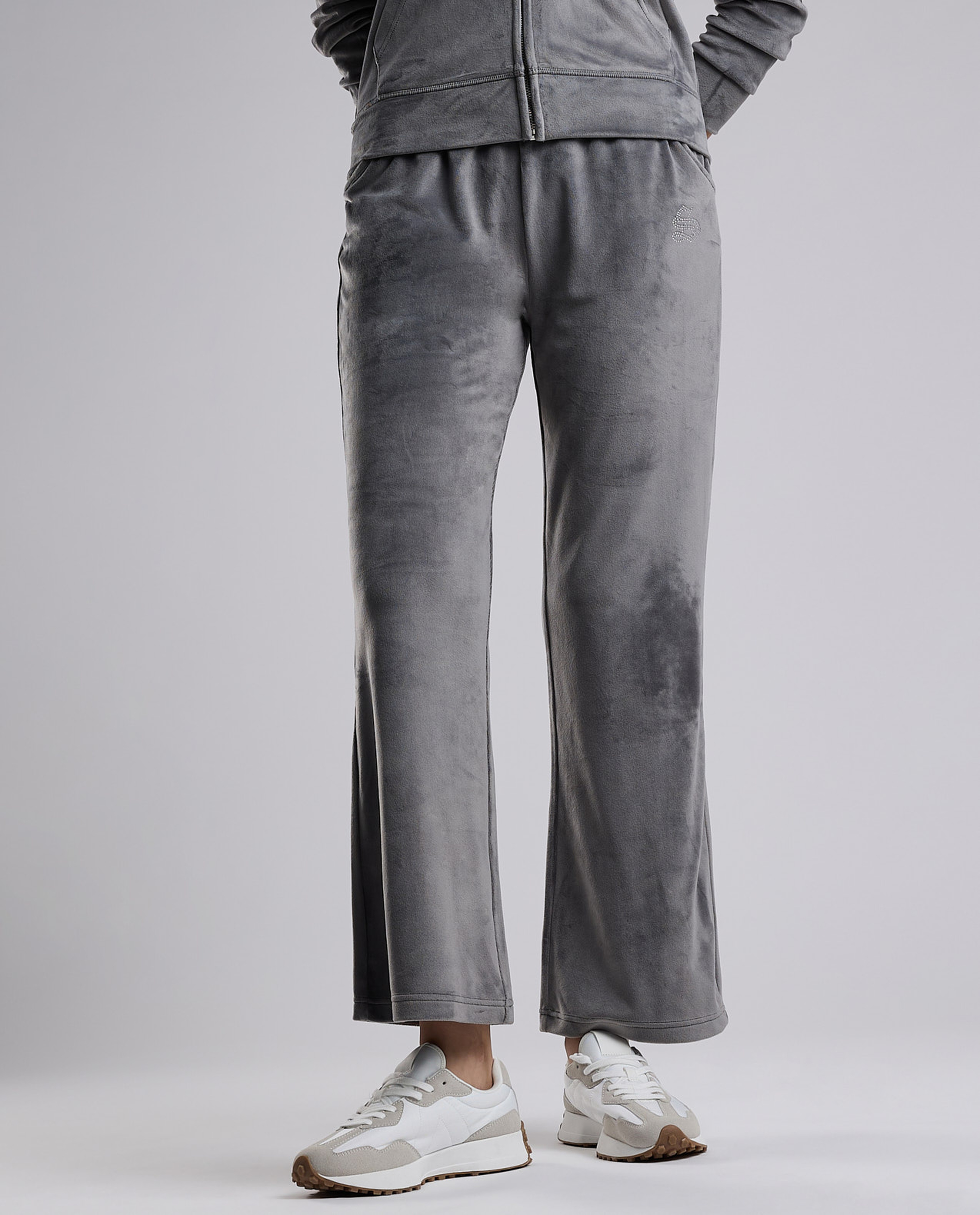 Solid Wide Leg Pants with Drawstring Waist