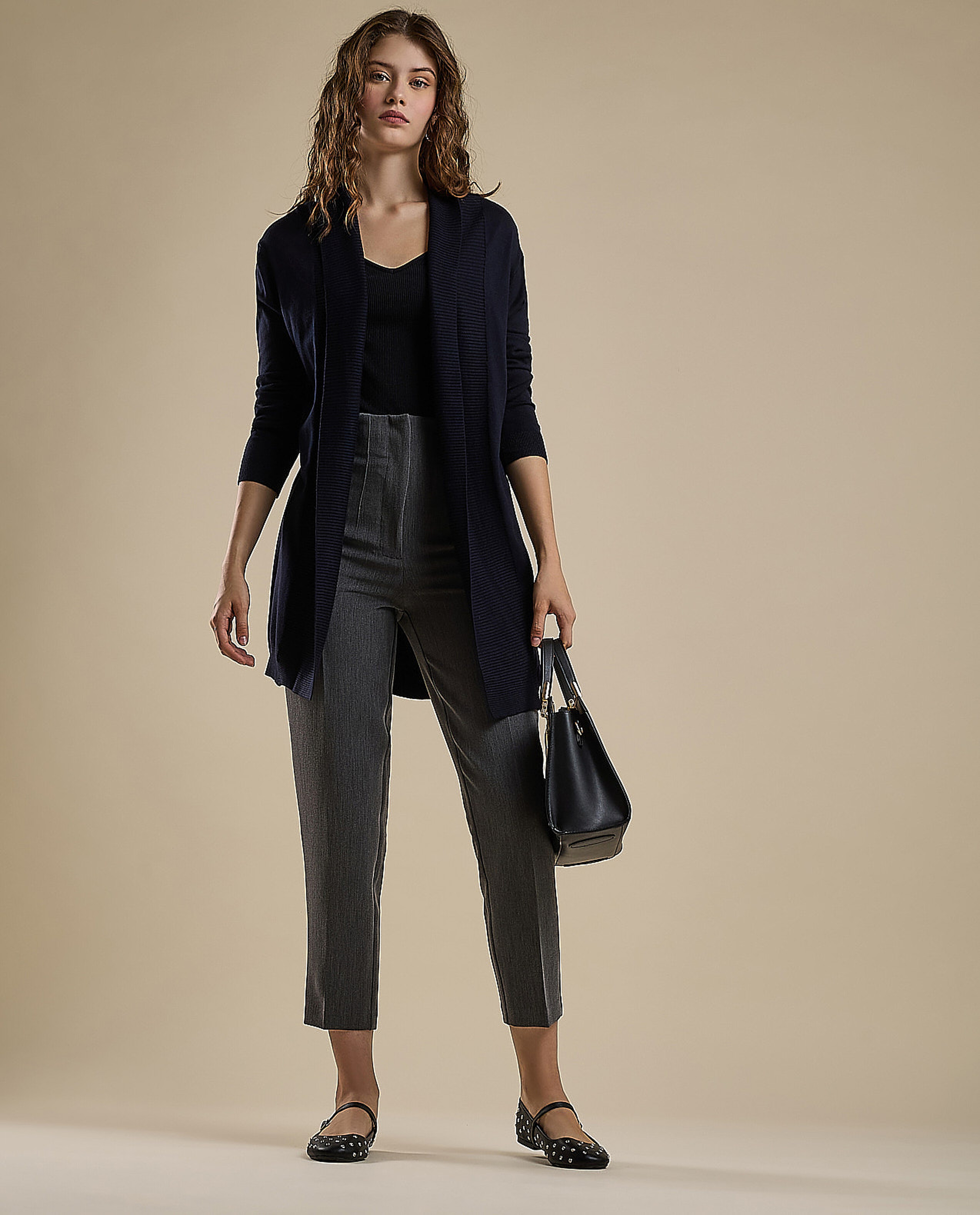 Solid Shrug with Long Sleeves