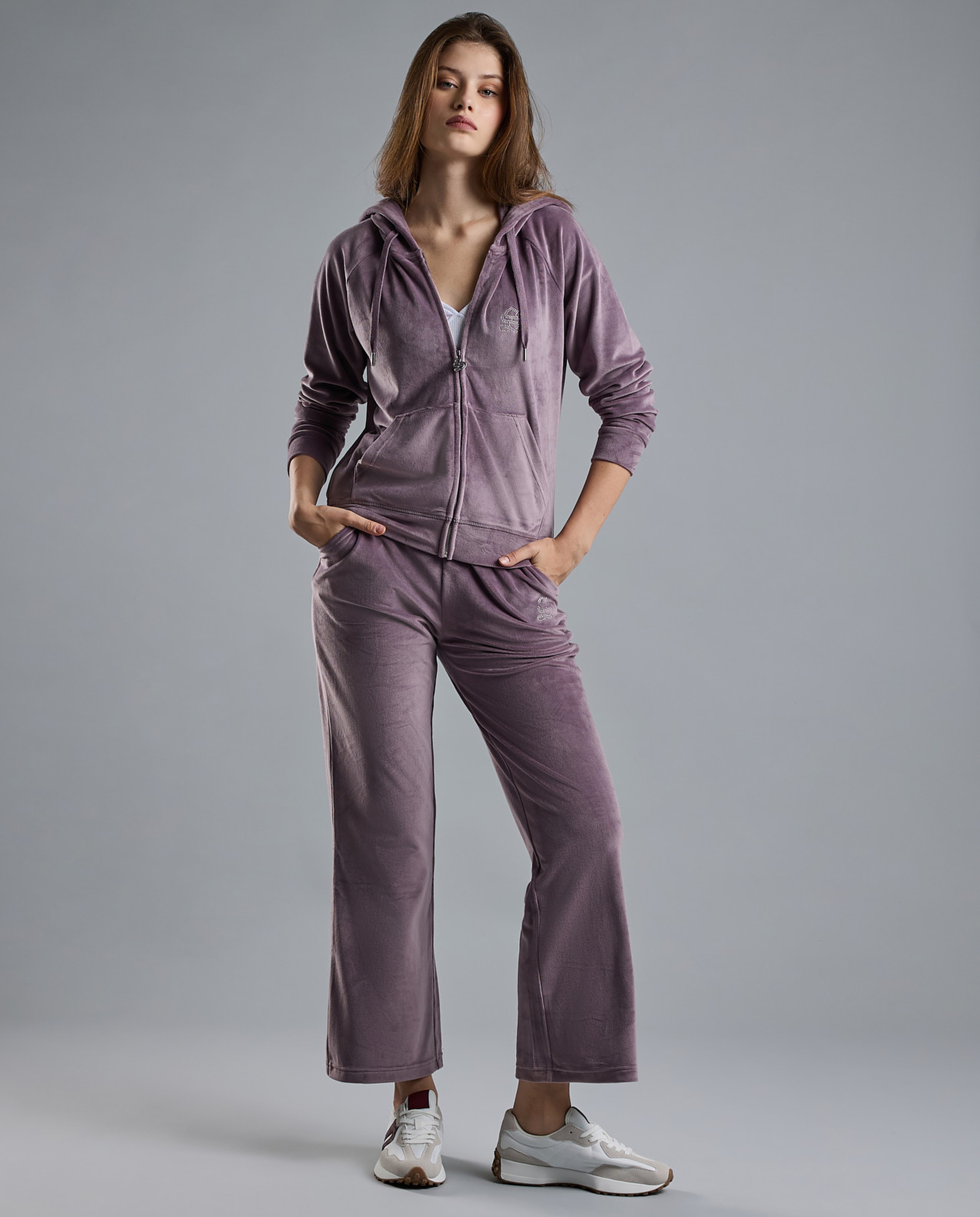 Solid Wide Leg Pants with Drawstring Waist