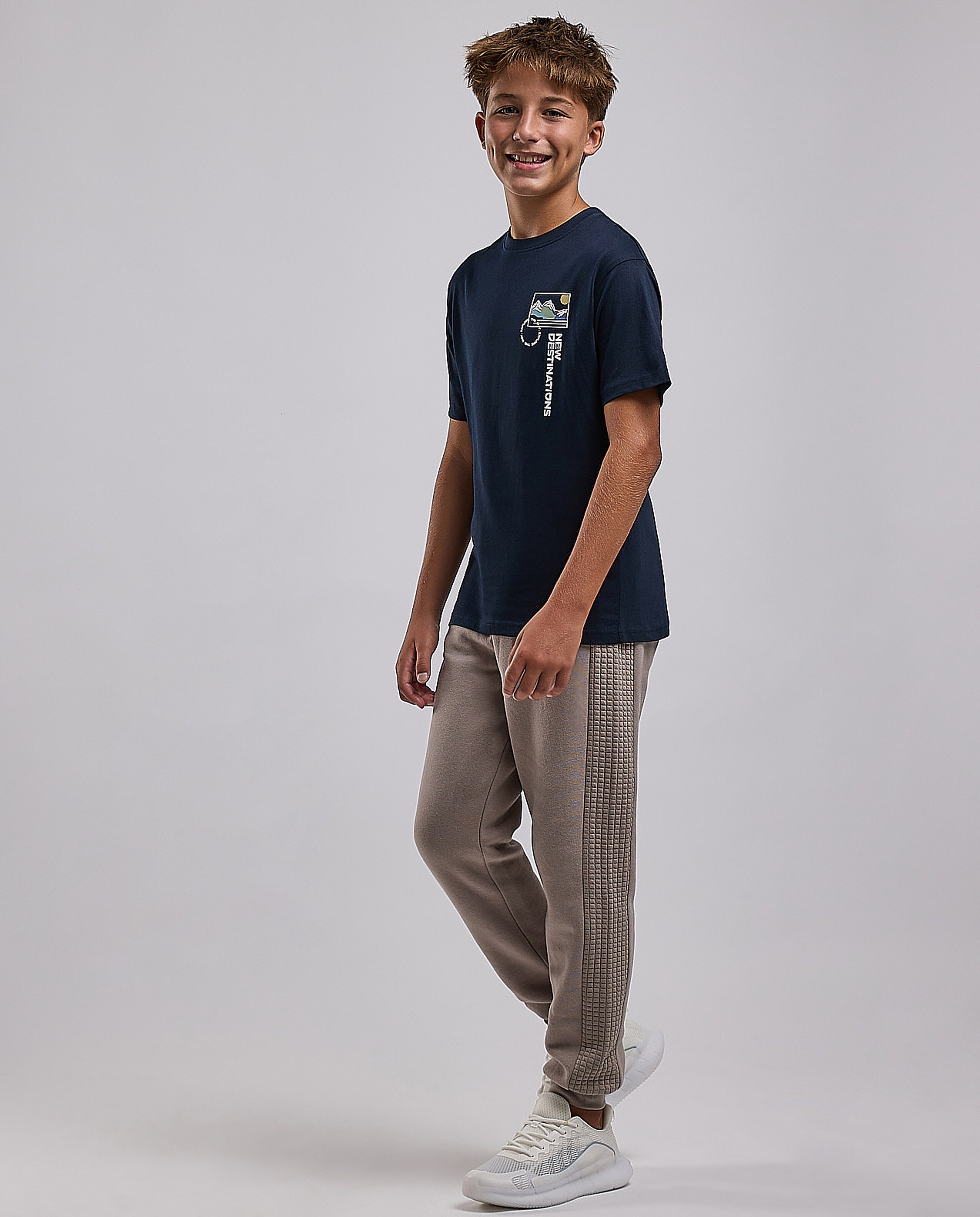 Printed T-Shirt with Crew Neck and Short Sleeves