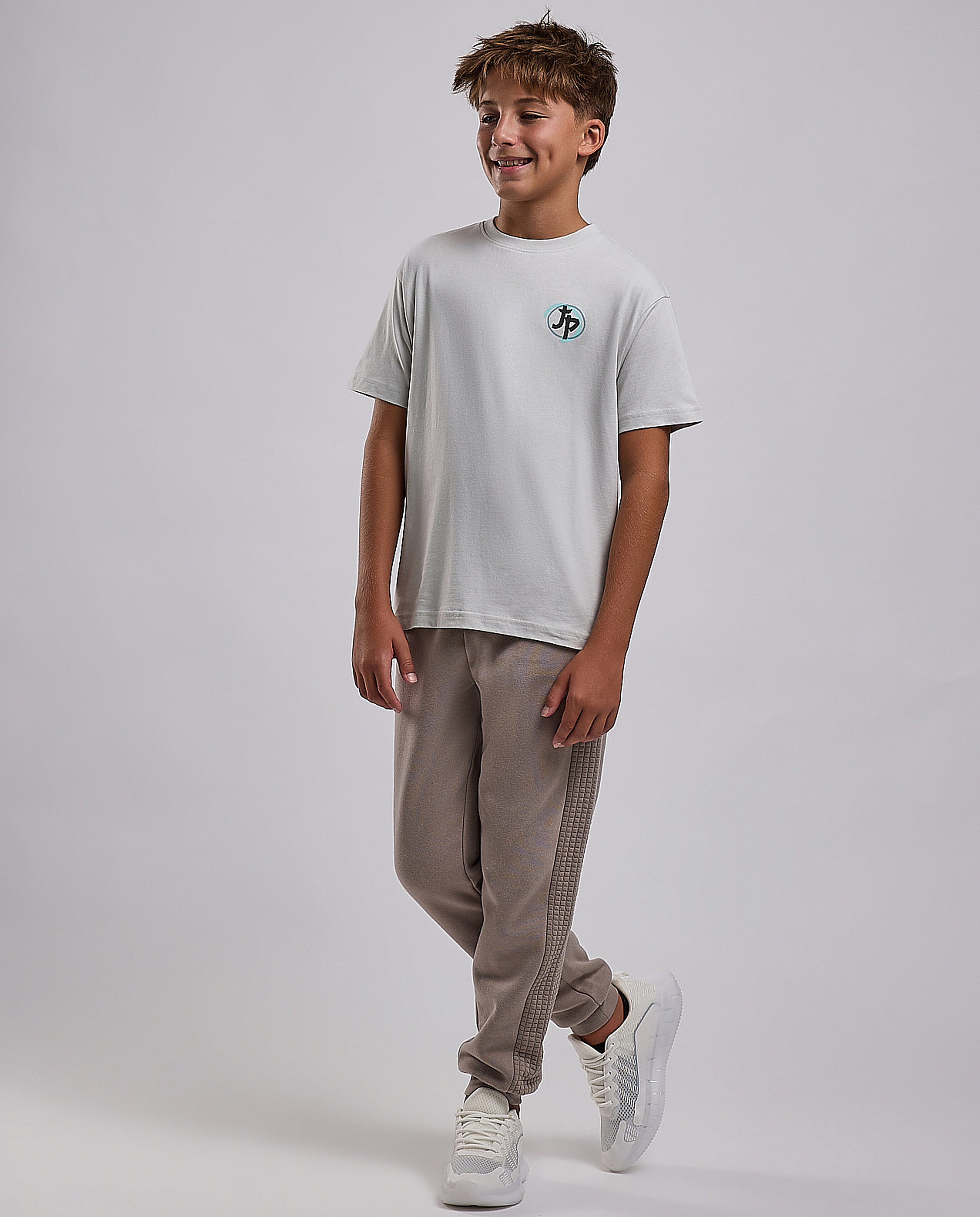 Printed T-Shirt with Crew Neck and Short Sleeves