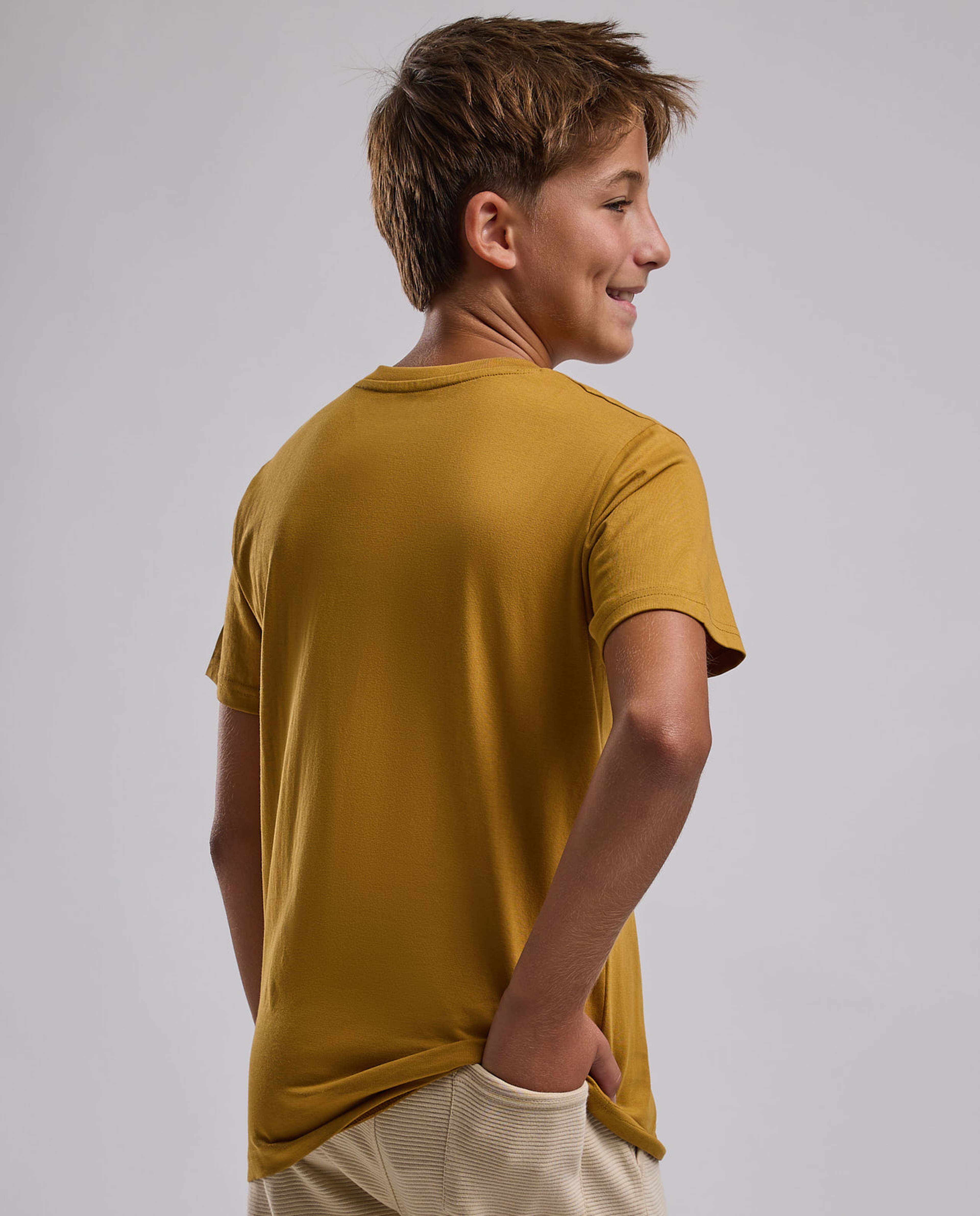 Printed T-Shirt with Crew Neck and Short Sleeves