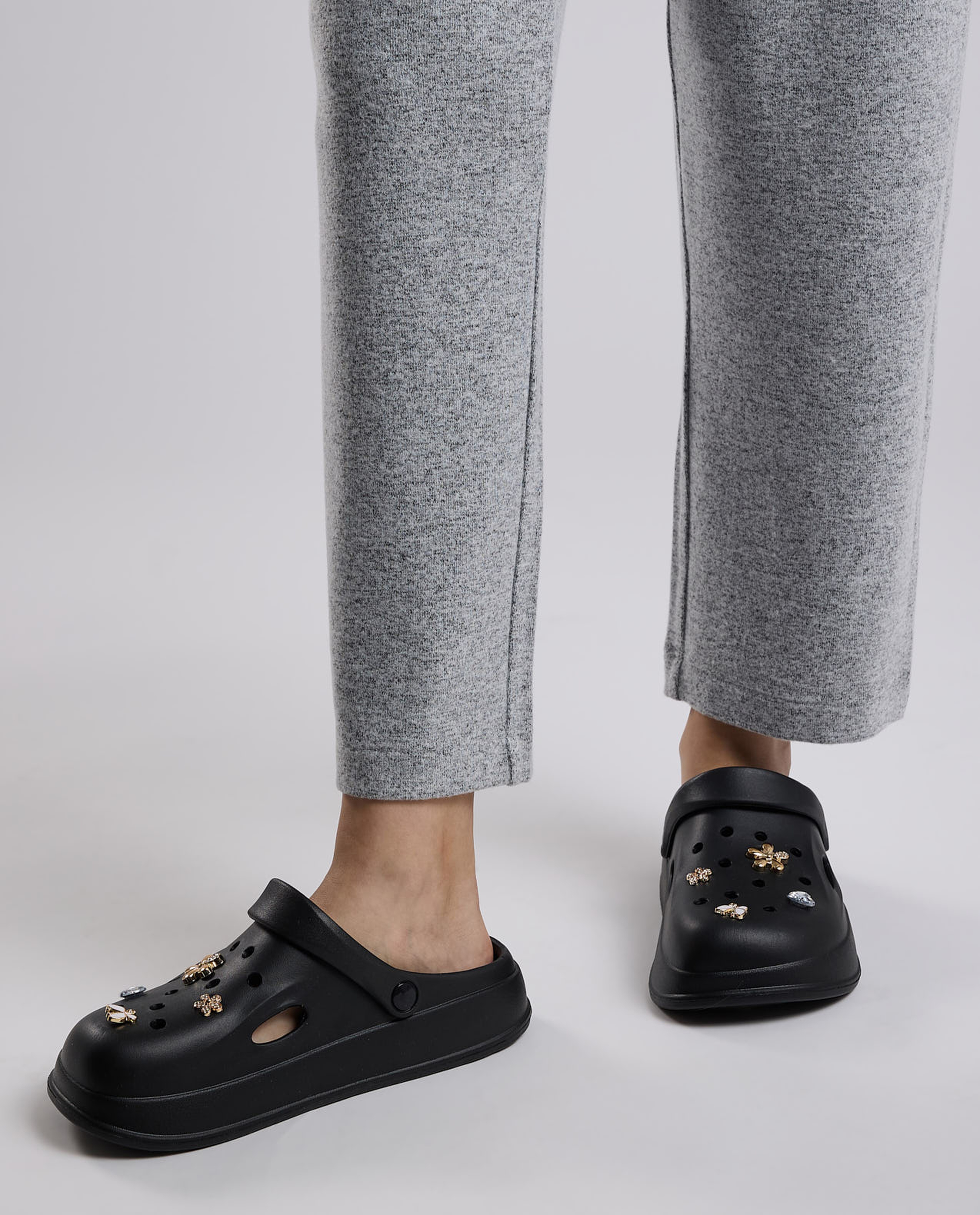 Slingback Clogs with Charms