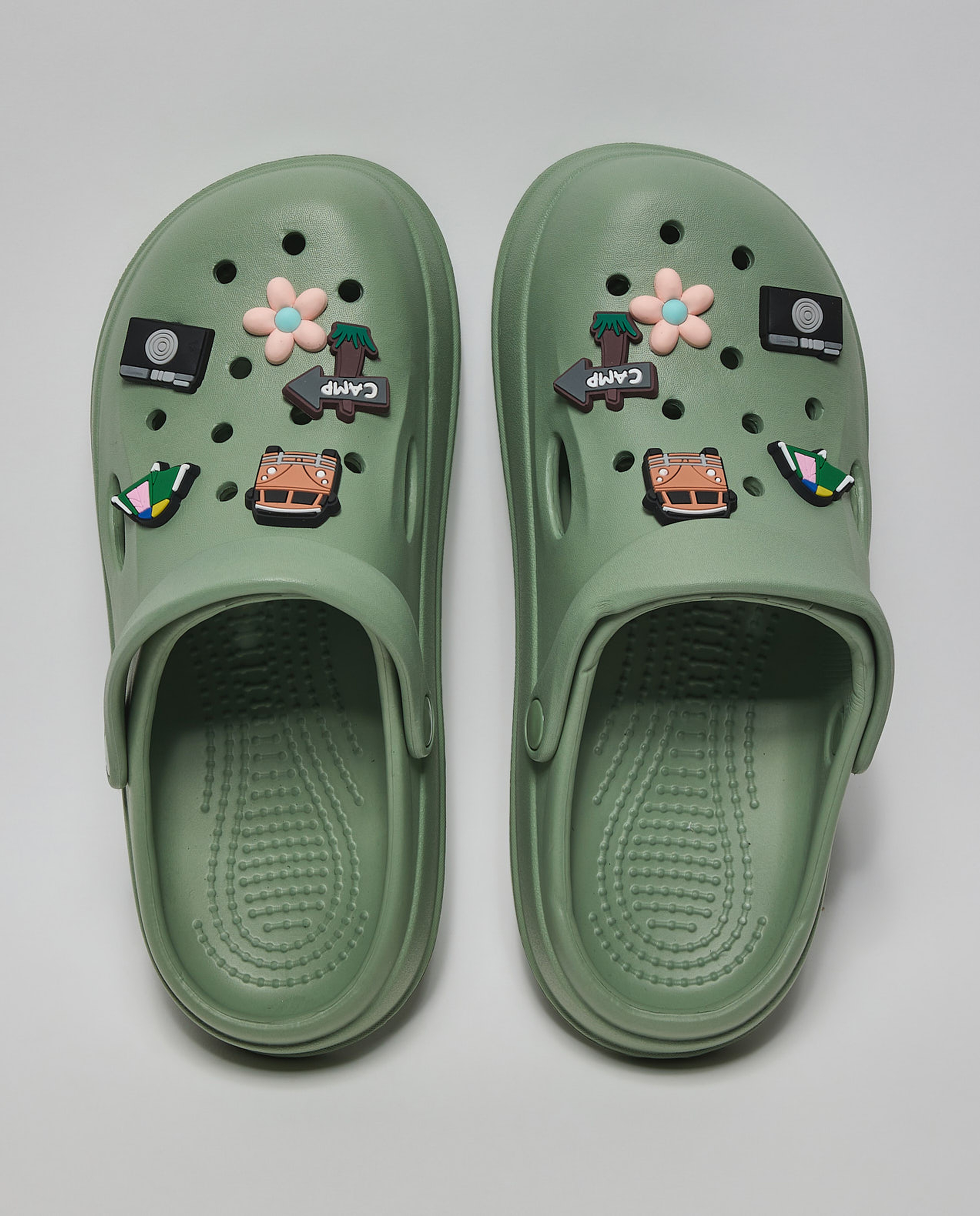 Slingback Clogs with Charms