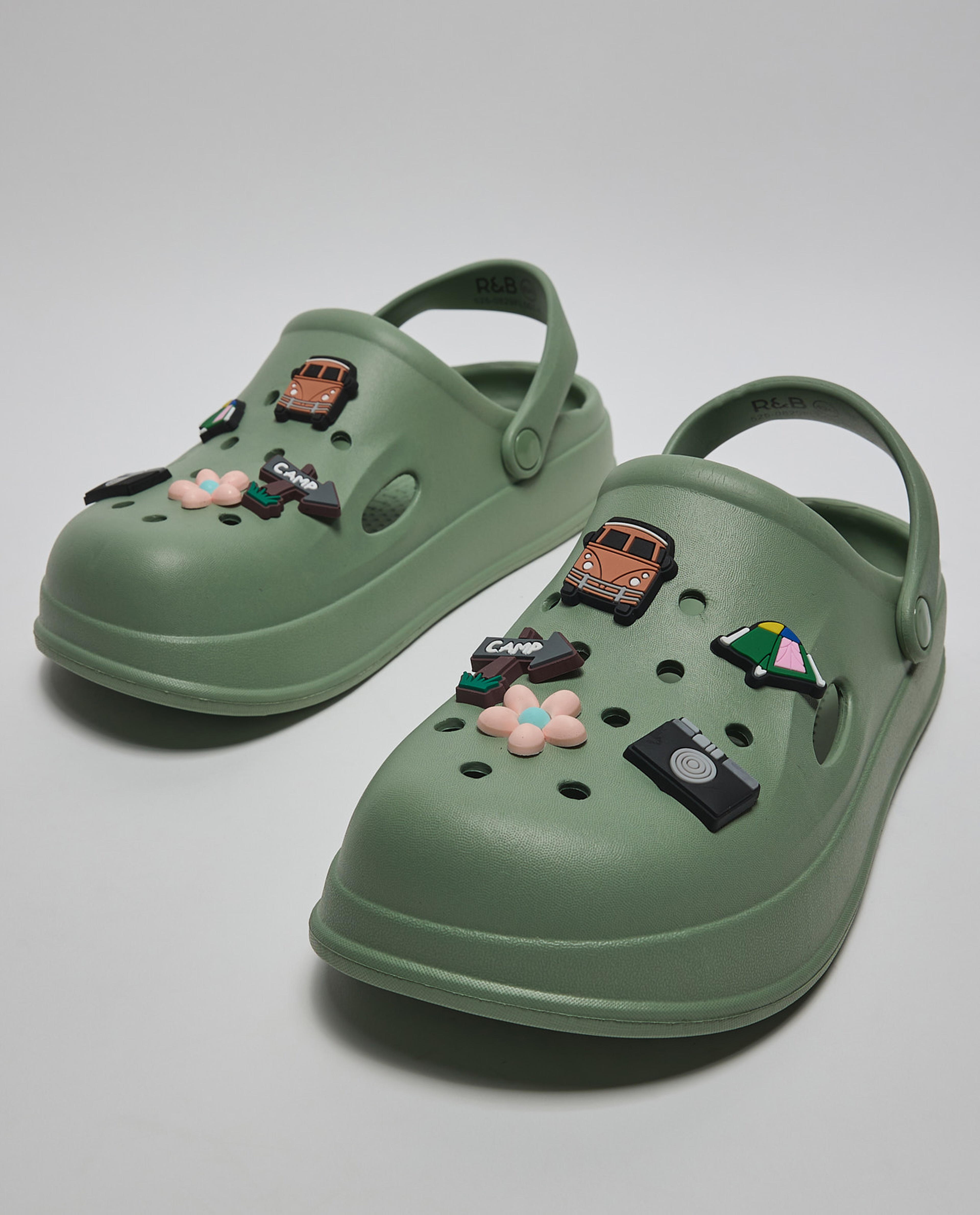 Slingback Clogs with Charms