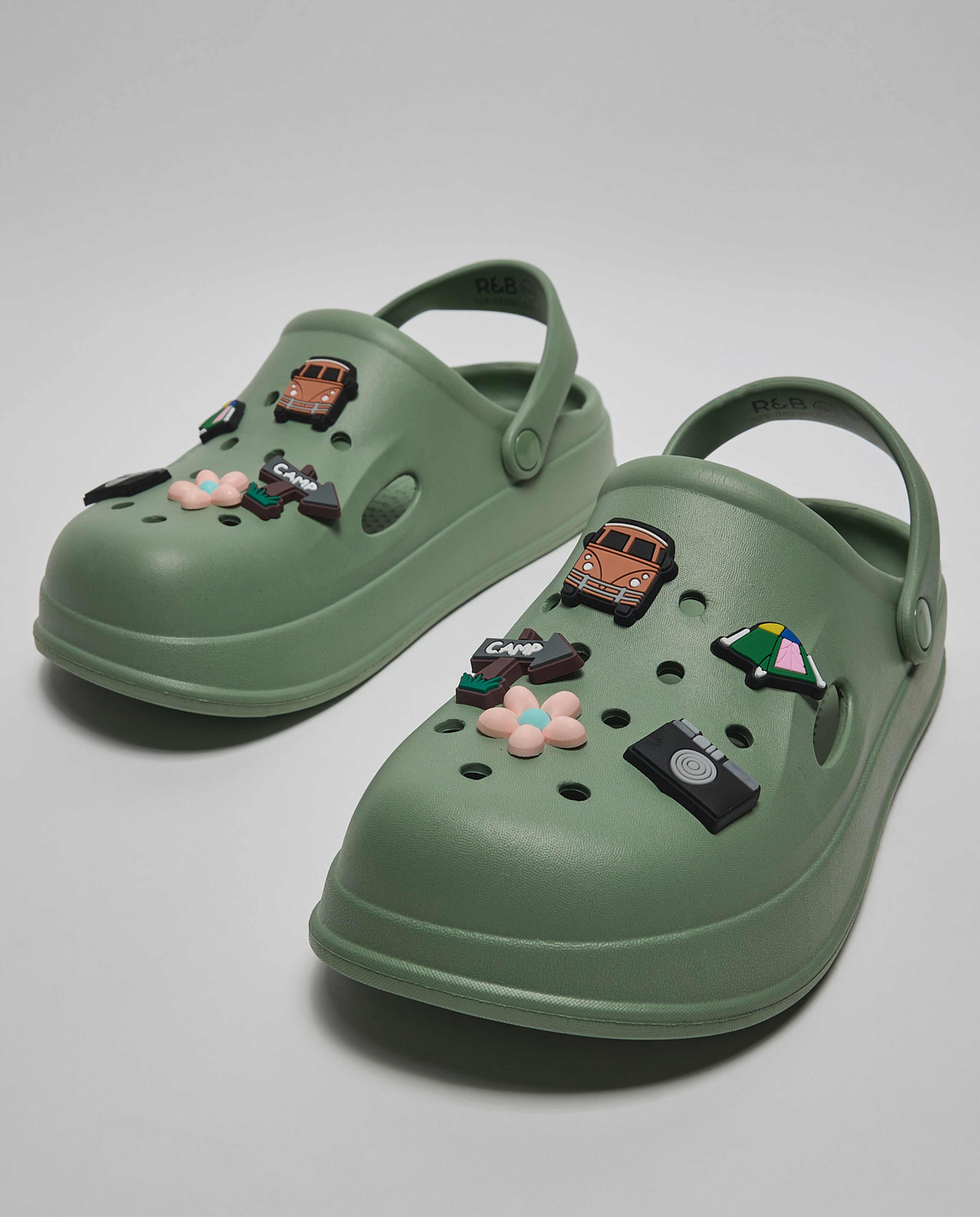 Slingback Clogs with Charms