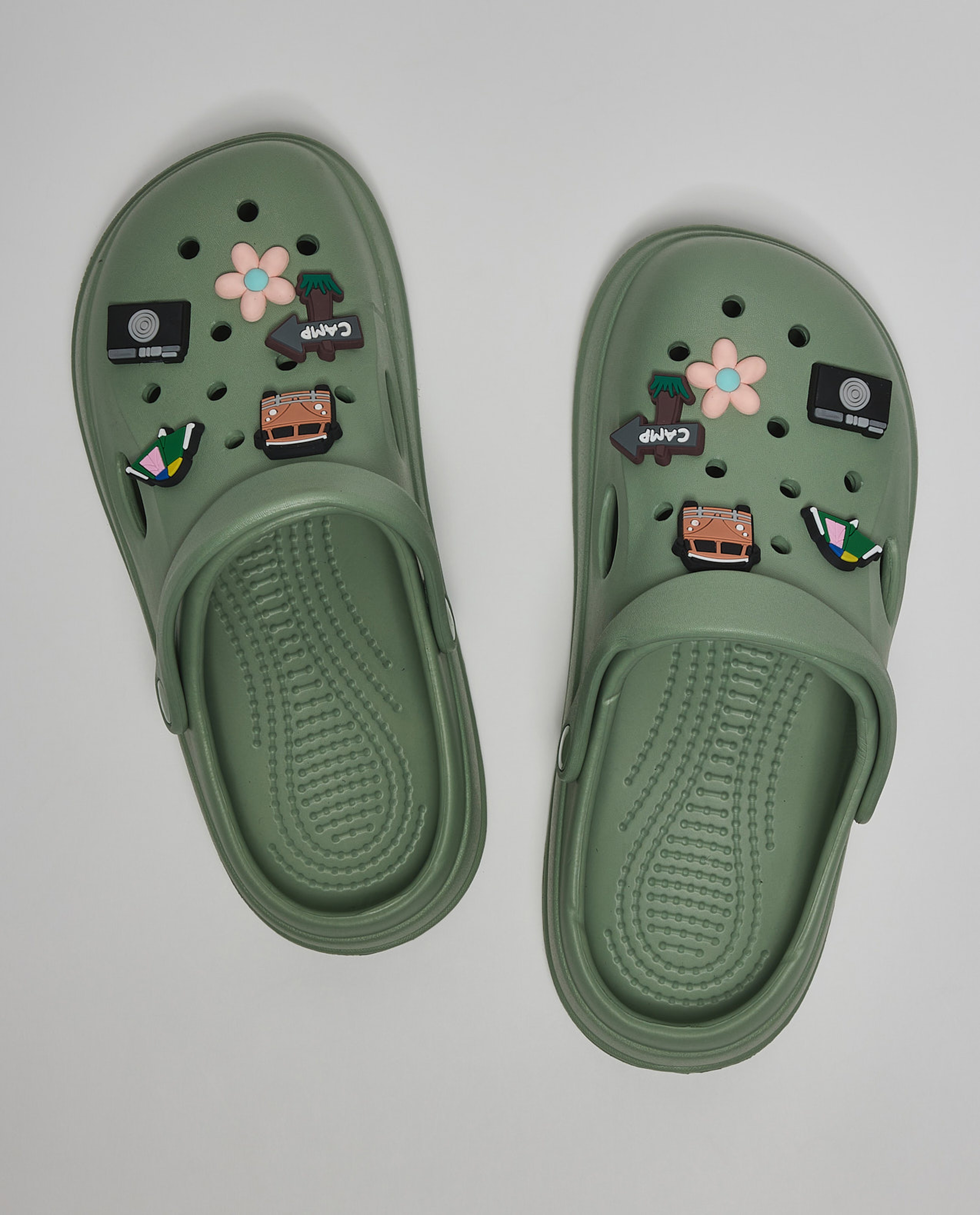 Slingback Clogs with Charms