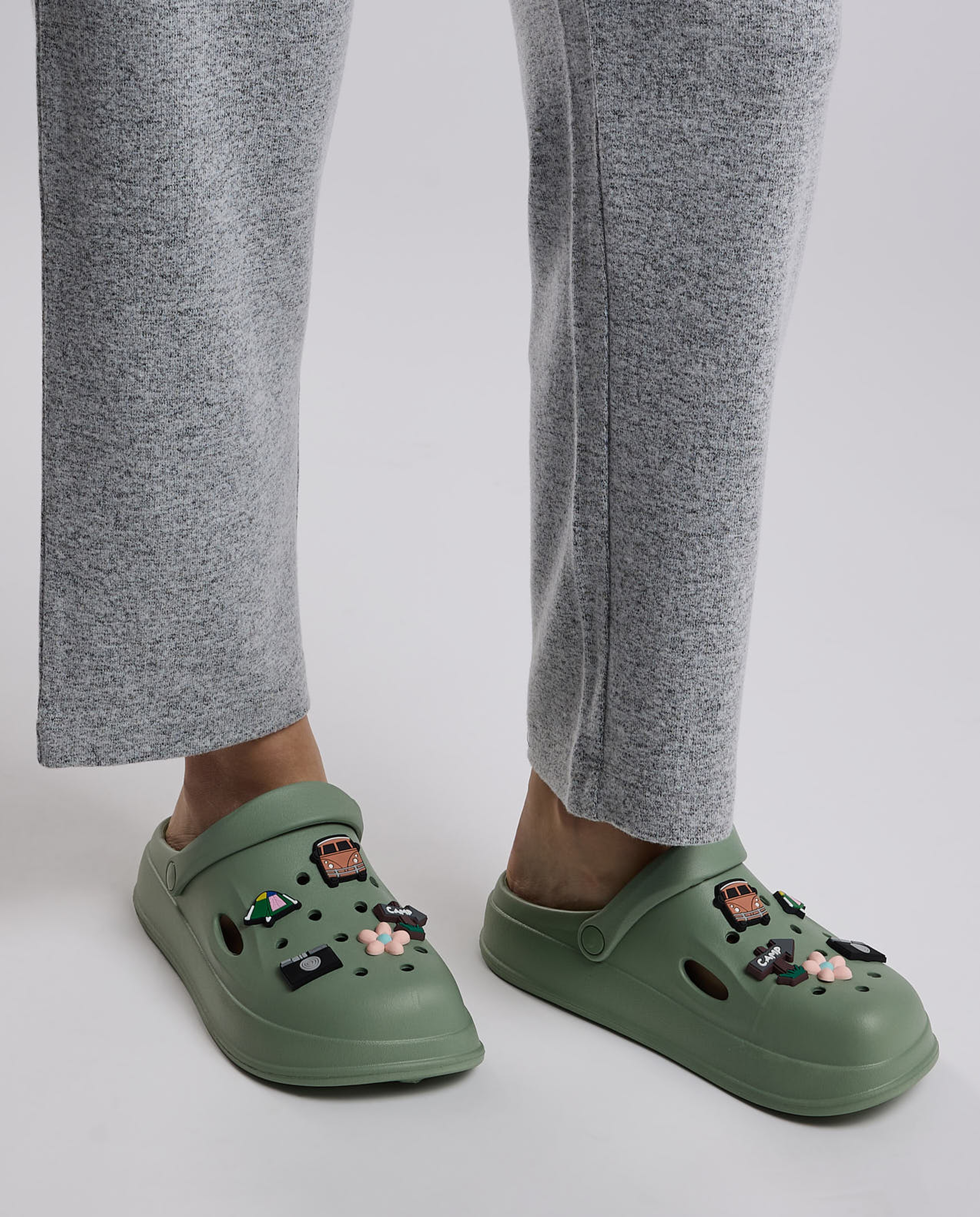 Slingback Clogs with Charms