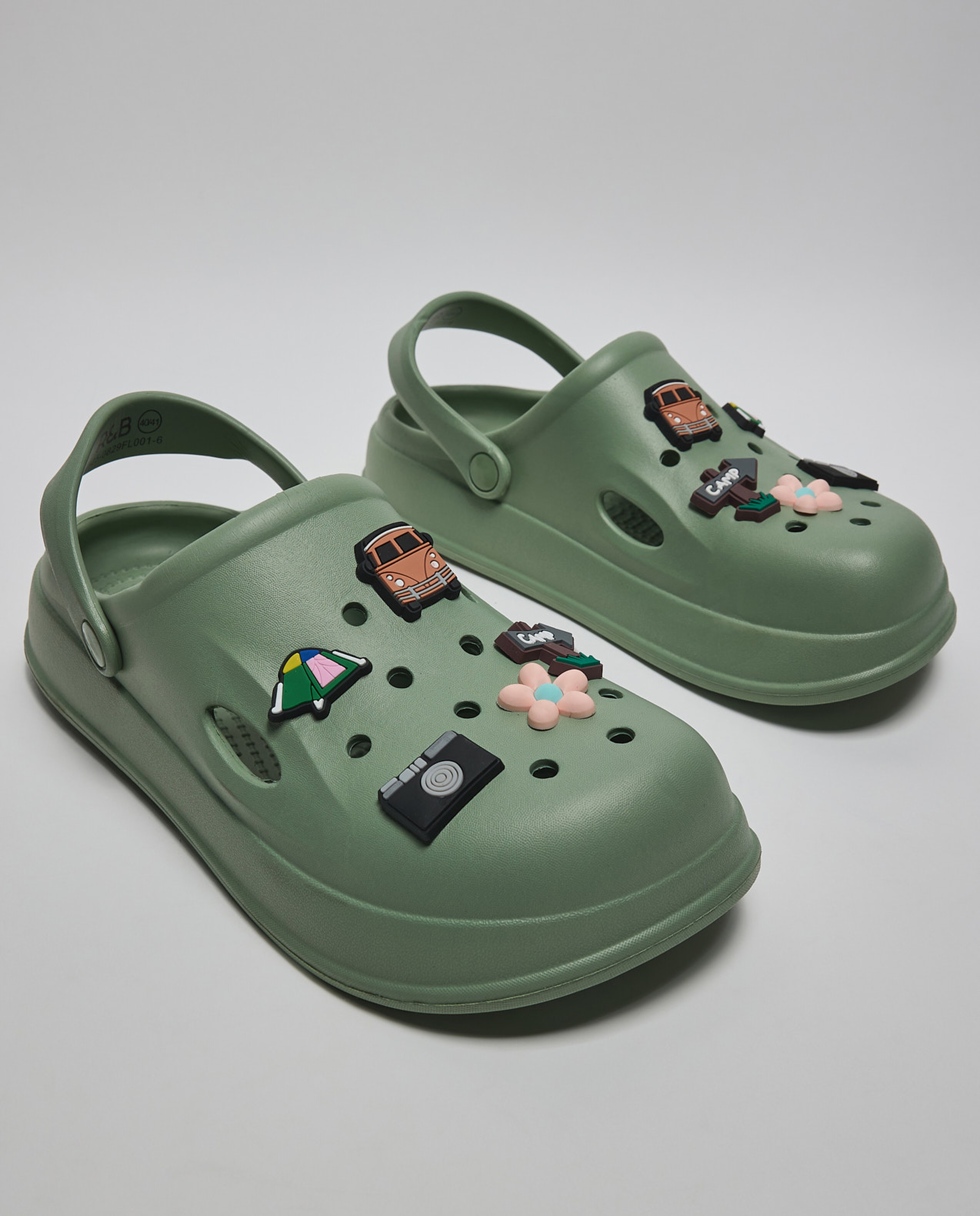 Slingback Clogs with Charms