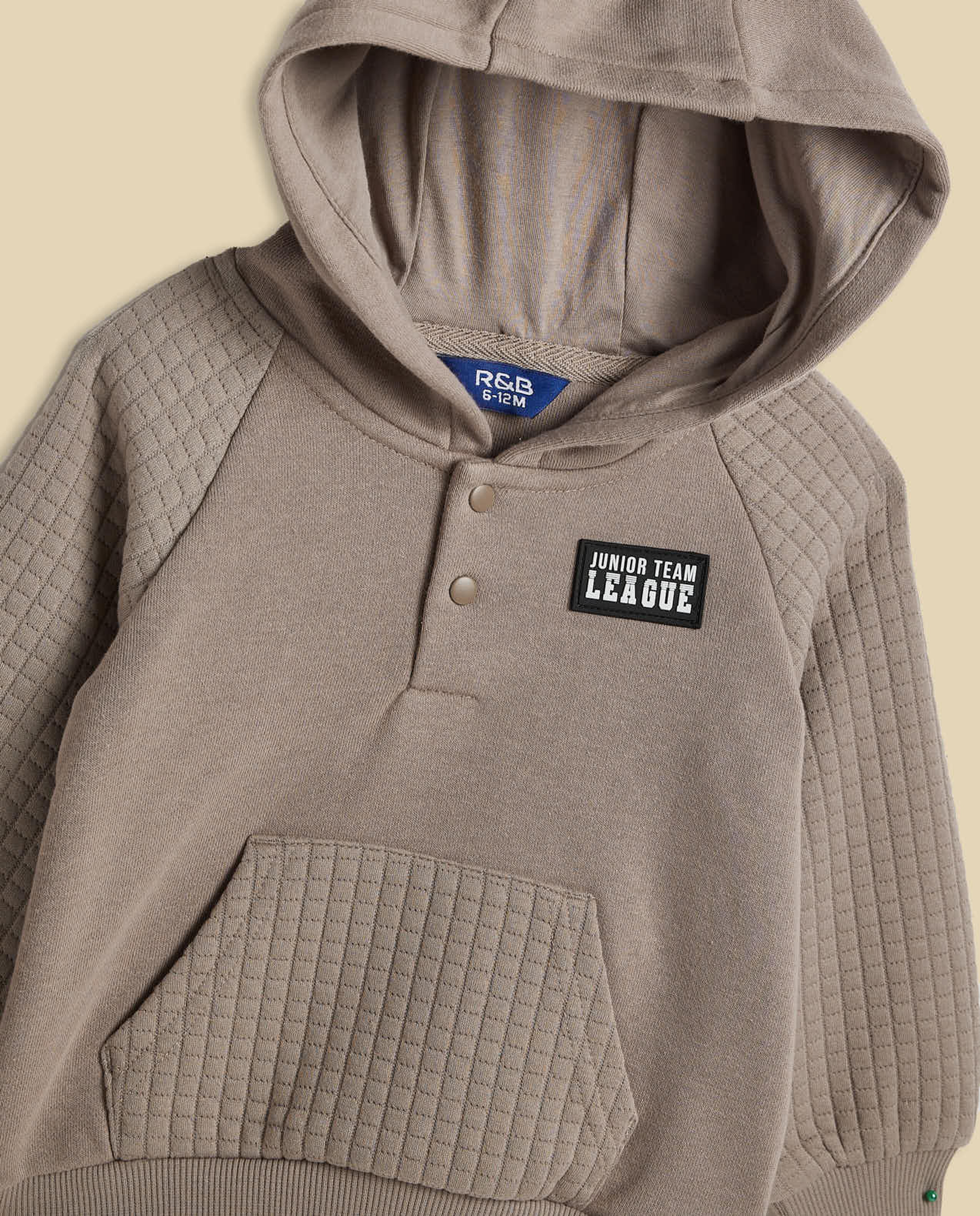 Badge Detail Hooded Clothing Set