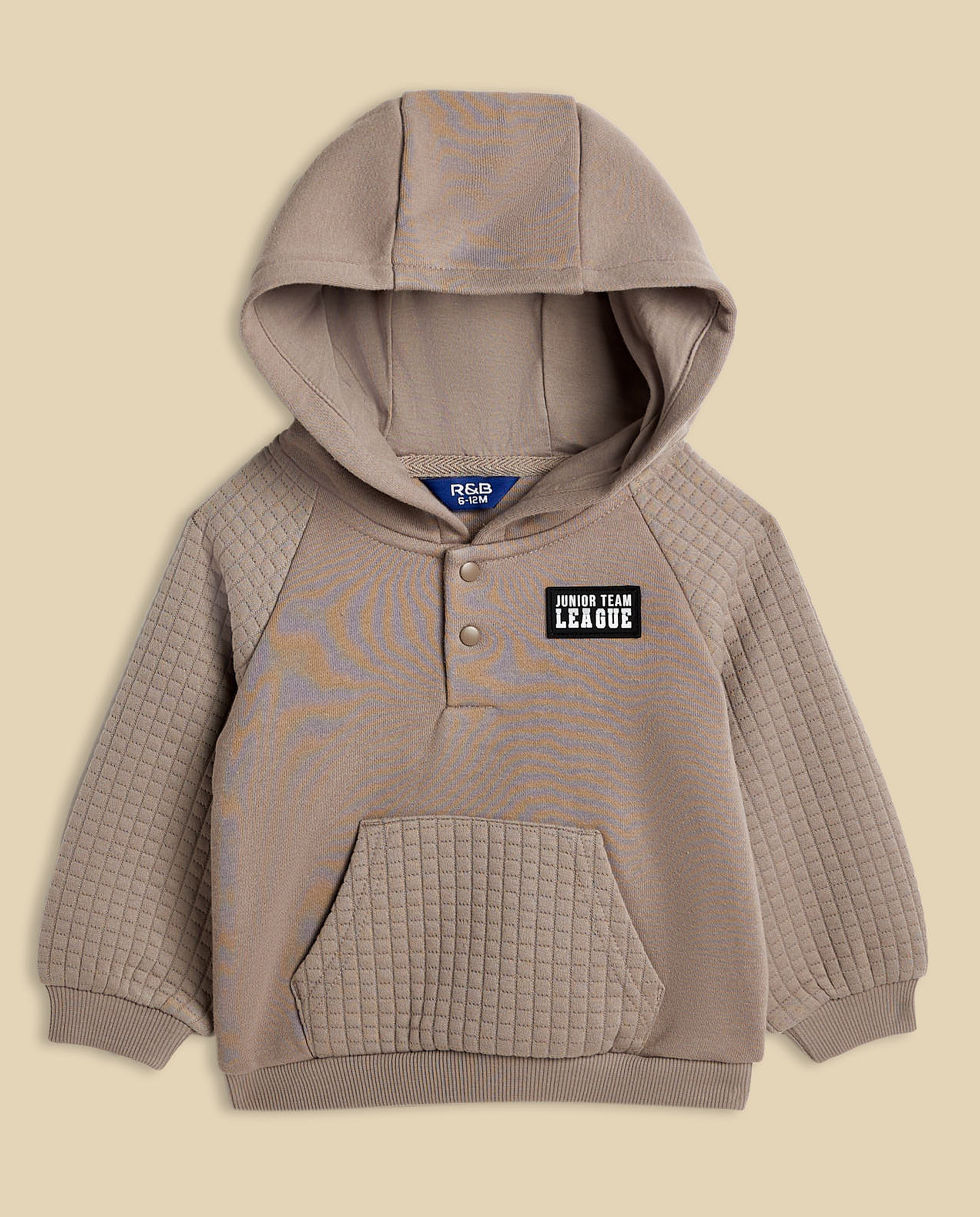 Badge Detail Hooded Clothing Set