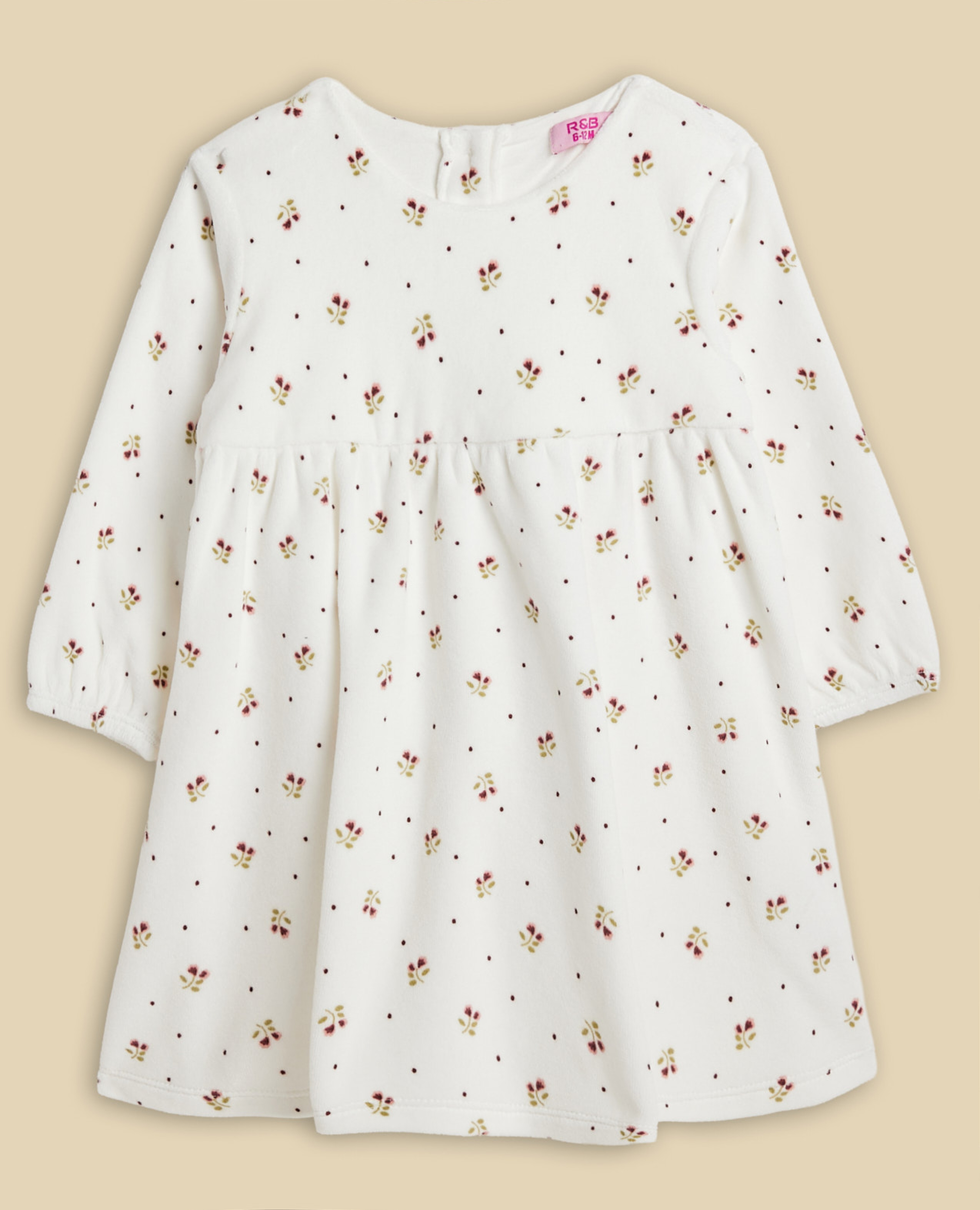 طقم فستان مخصر بطبعة وكولون