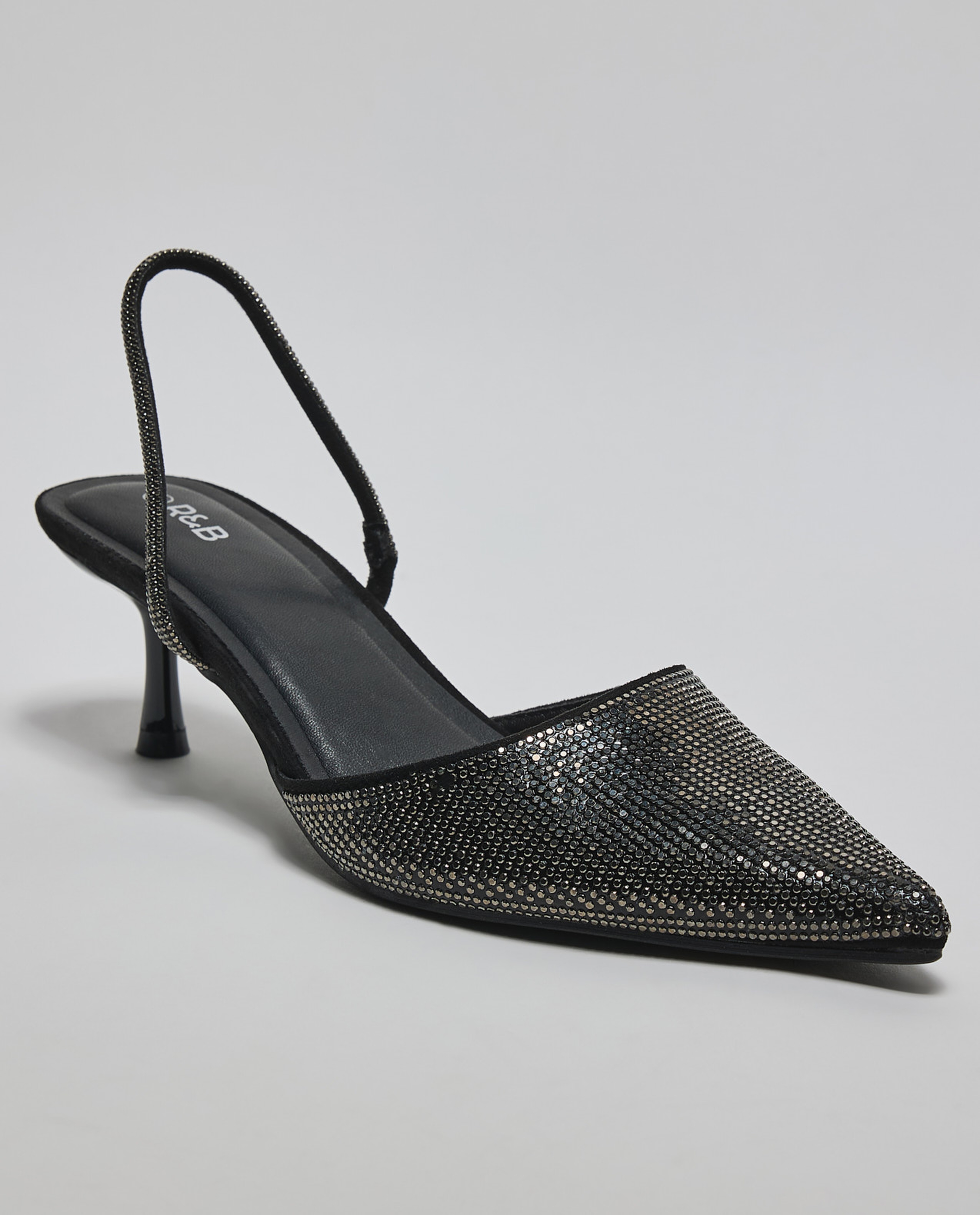 Embellished Slingback Pumps