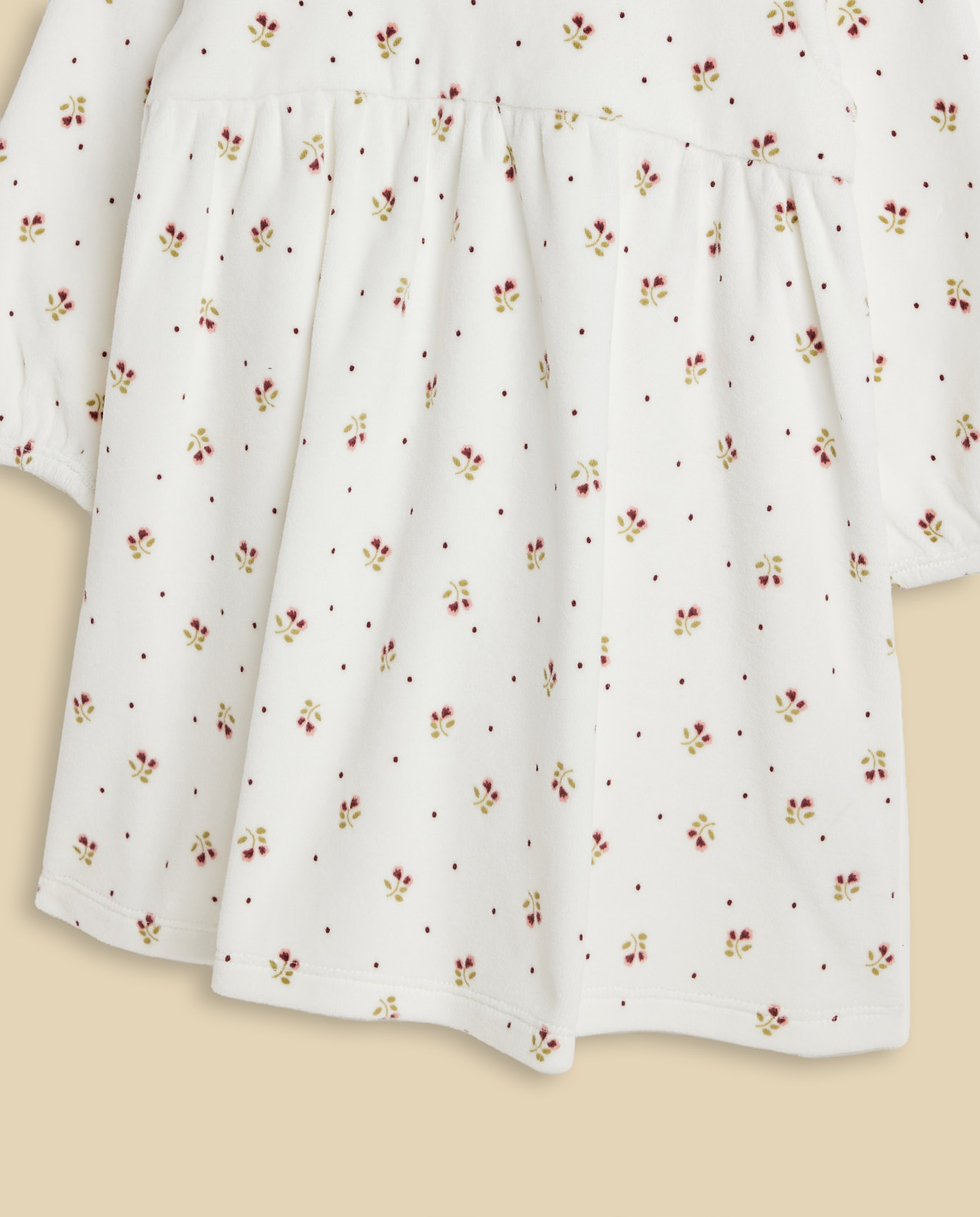 Printed Fit and Flare Dress and Stocking Set