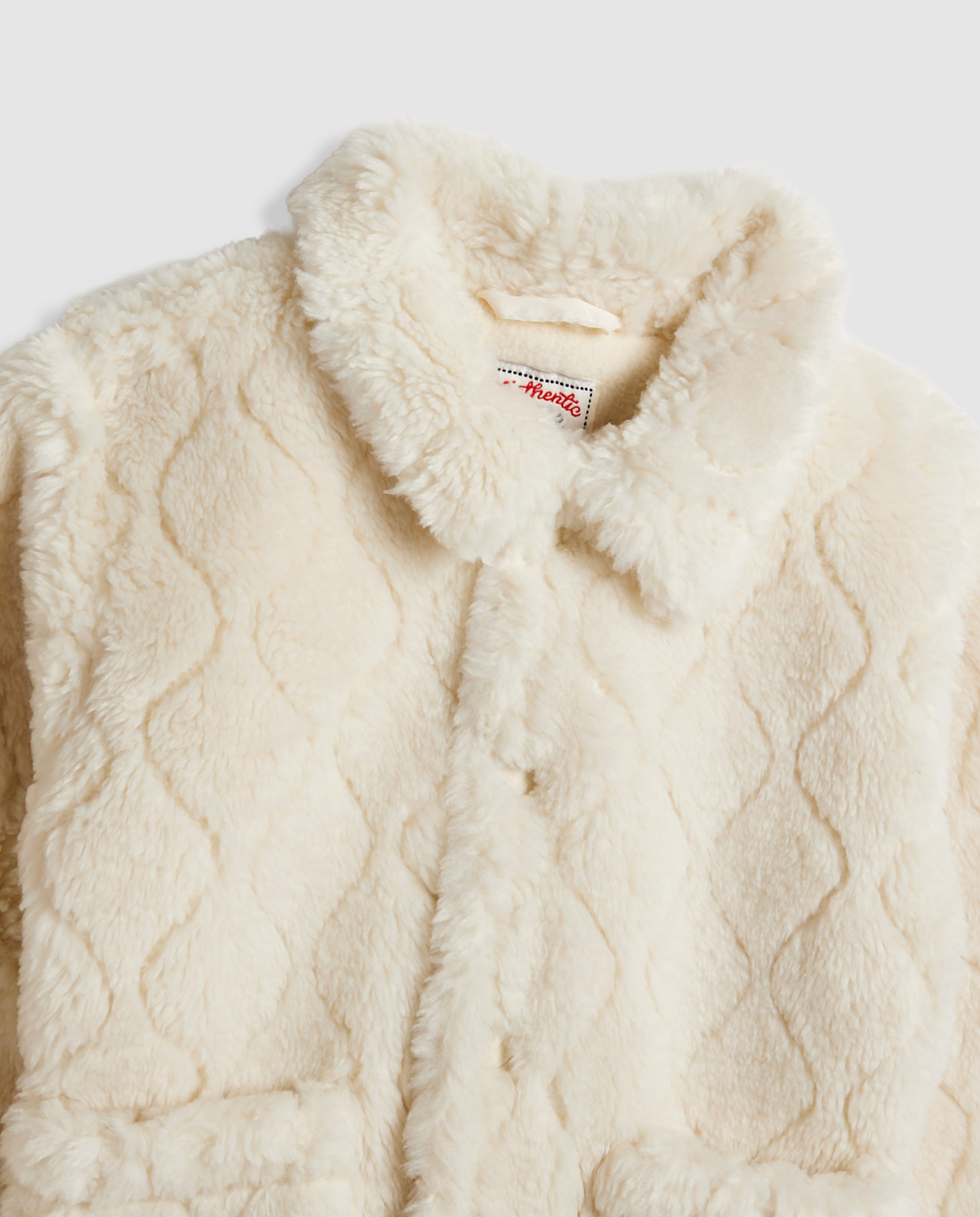 Sherpa Jacket with Button Closure