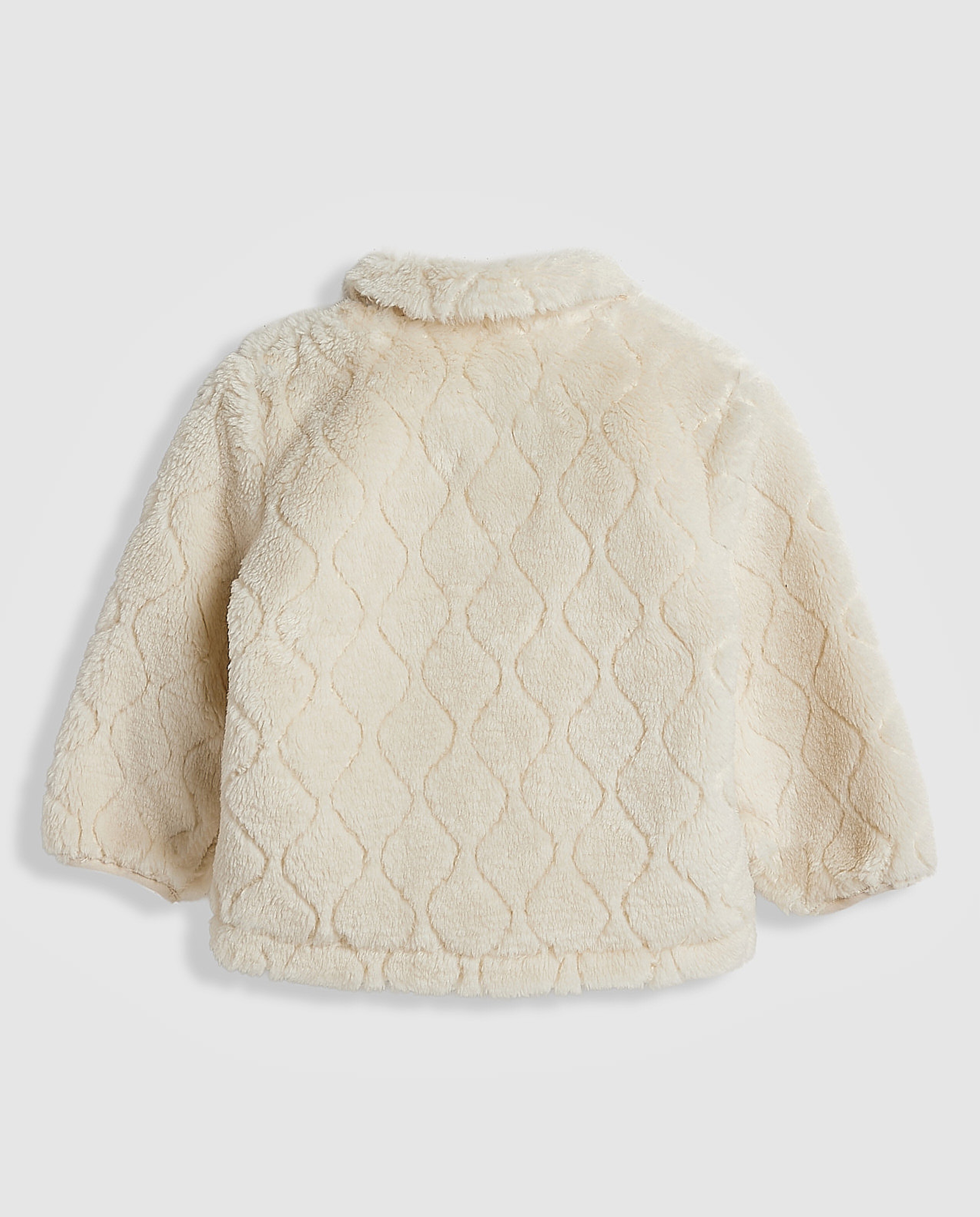 Sherpa Jacket with Button Closure