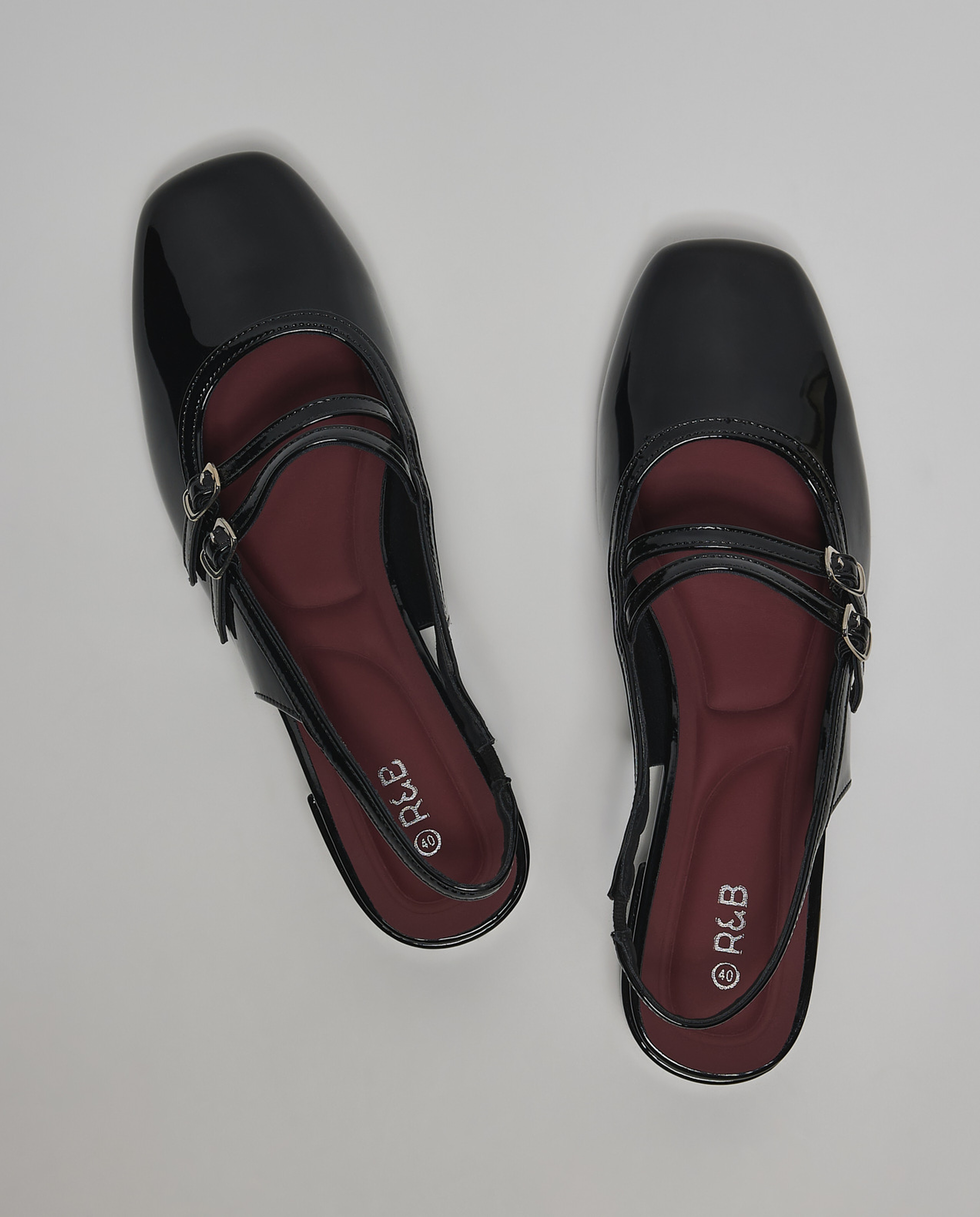 Glossy Mary Jane Pumps