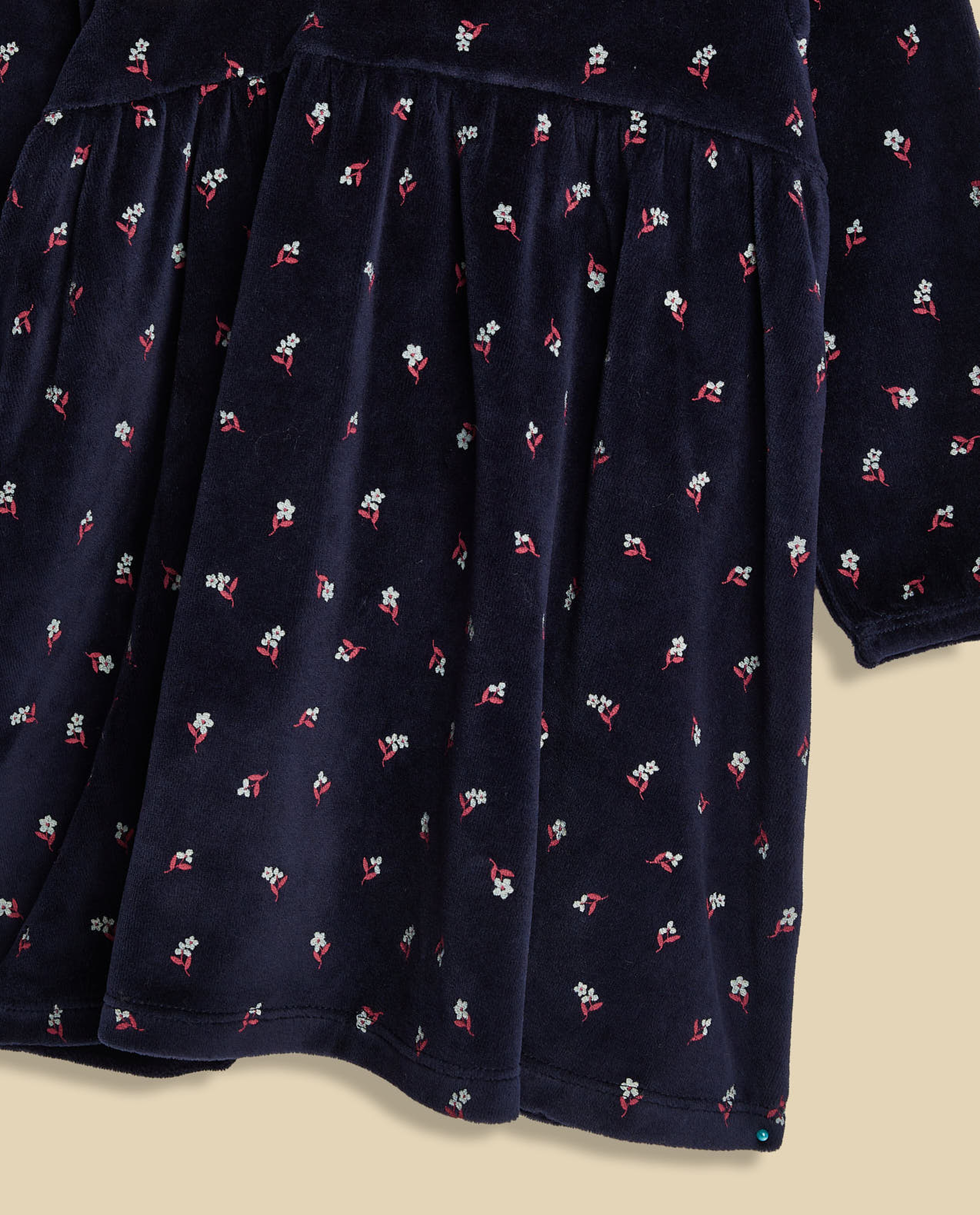 Printed Fit and Flare Dress and Stocking Set