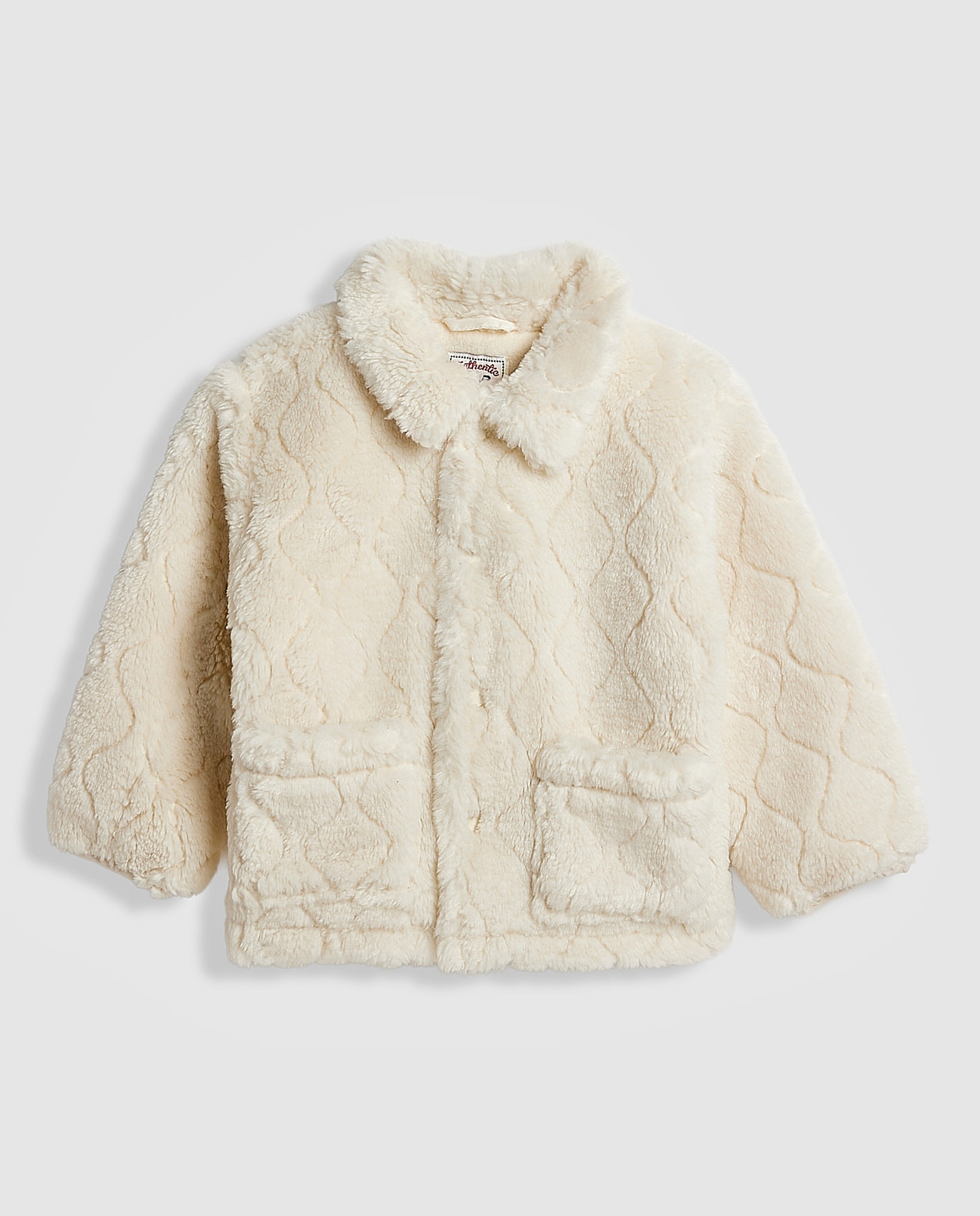 Sherpa Jacket with Button Closure