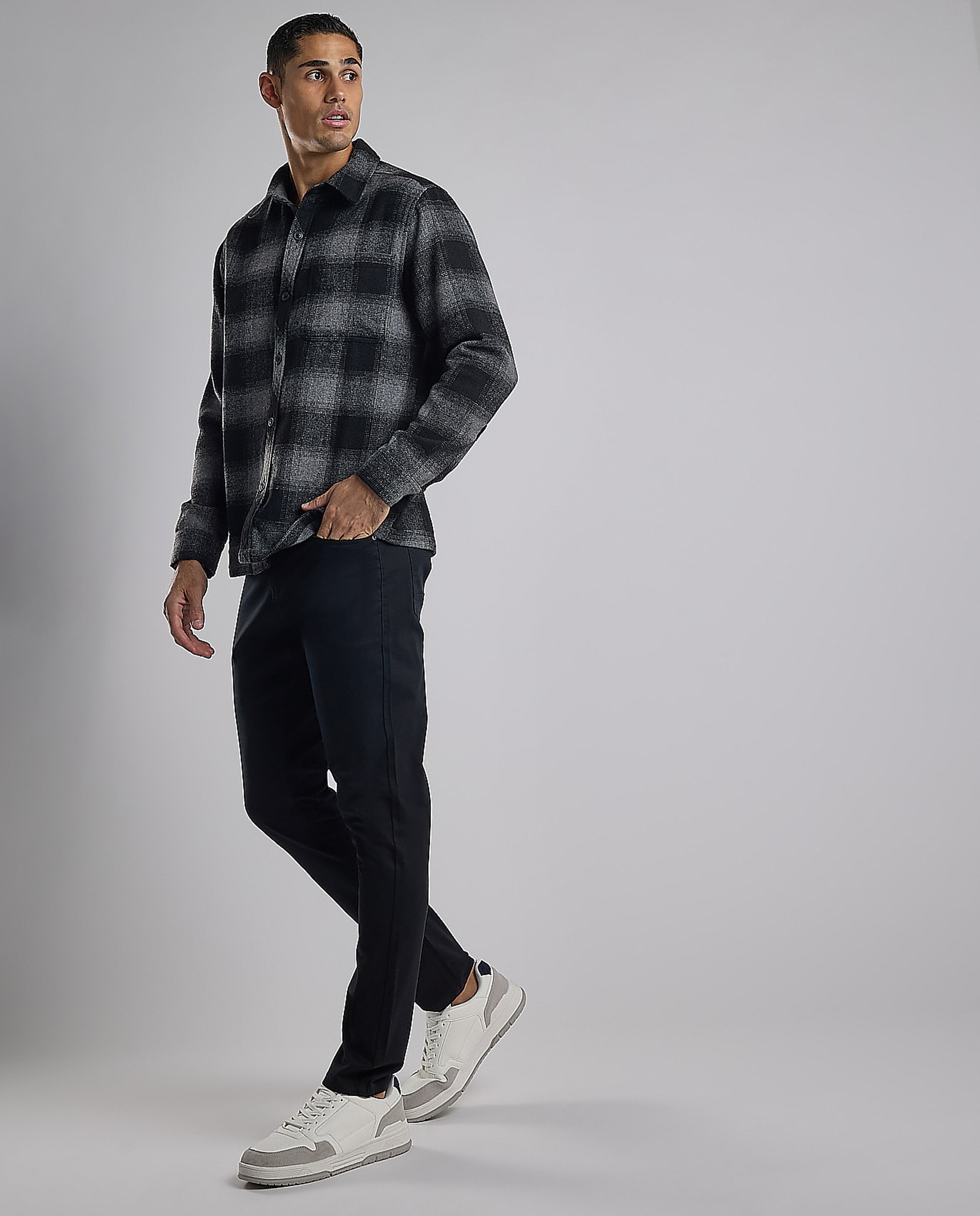 Solid Woven Pants with Button Closure