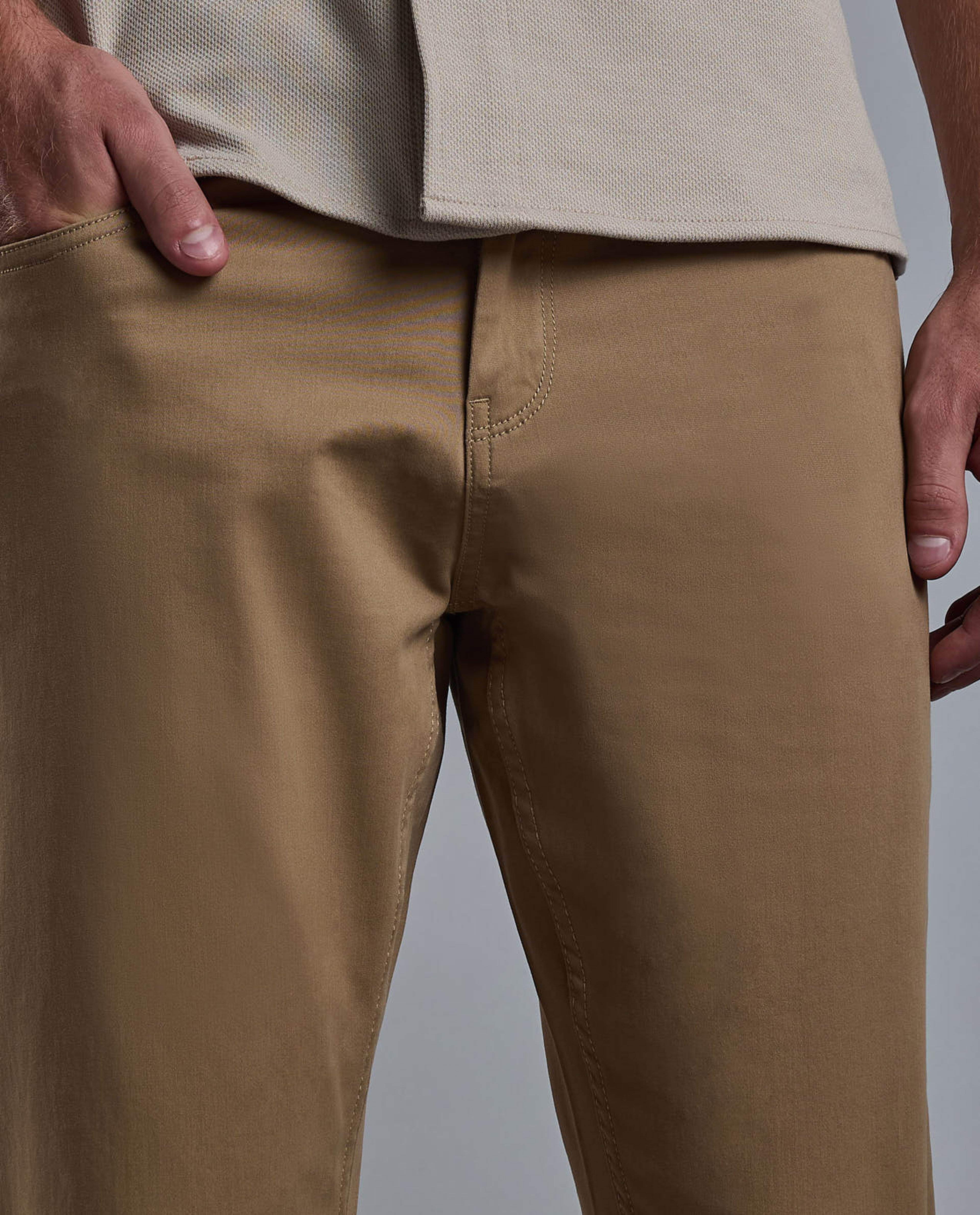 Solid Woven Pants with Button Closure